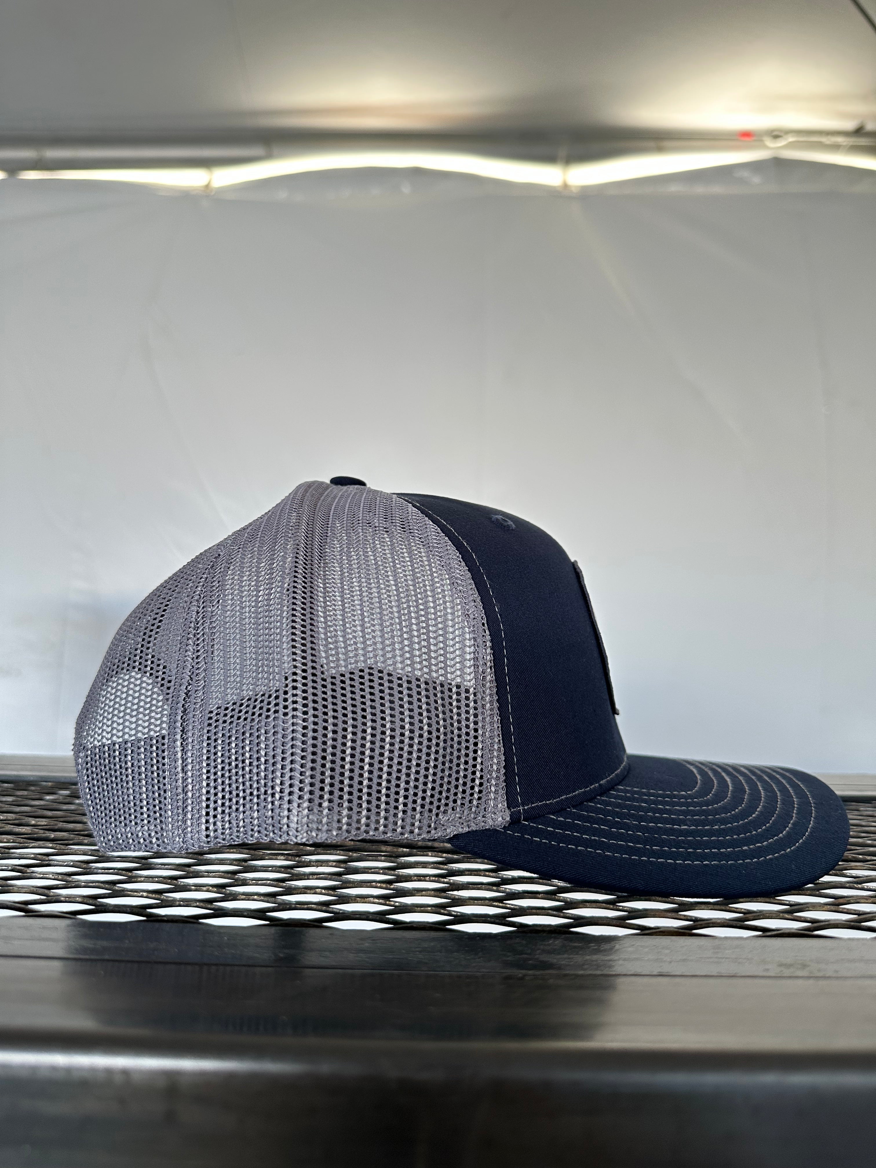 ALL GAS NO BRAKE (Navy/Charcoal Premium Trucker Hat)