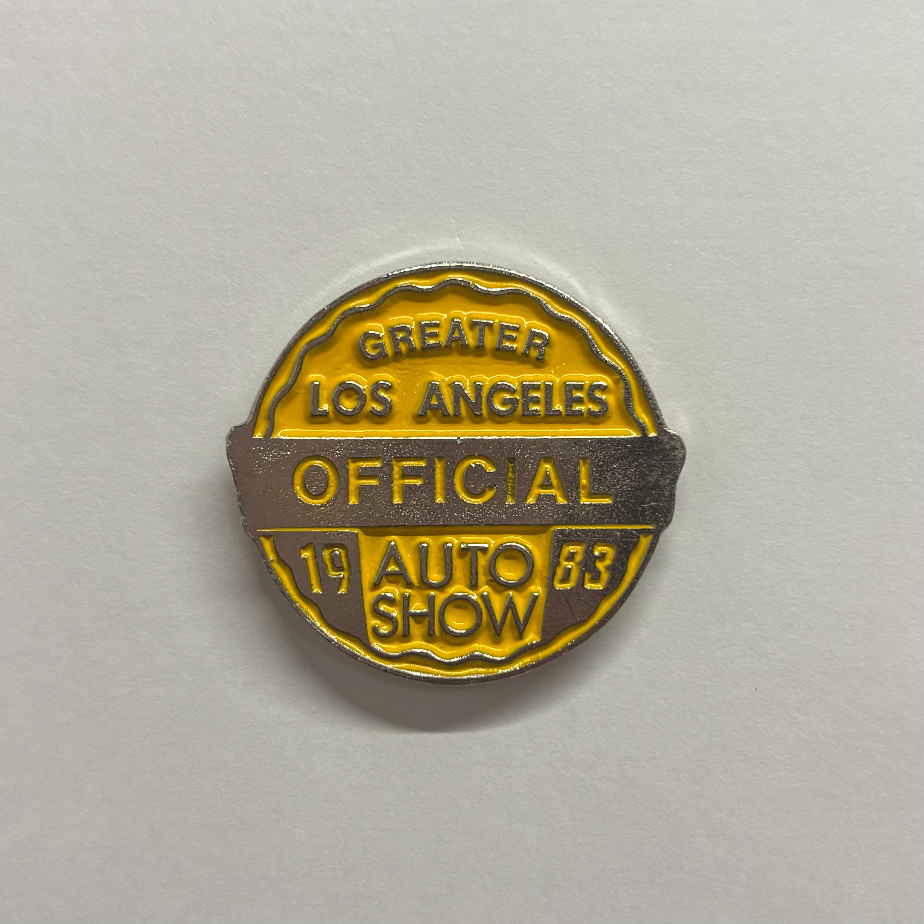 1983 LA Auto Commemorative Pin