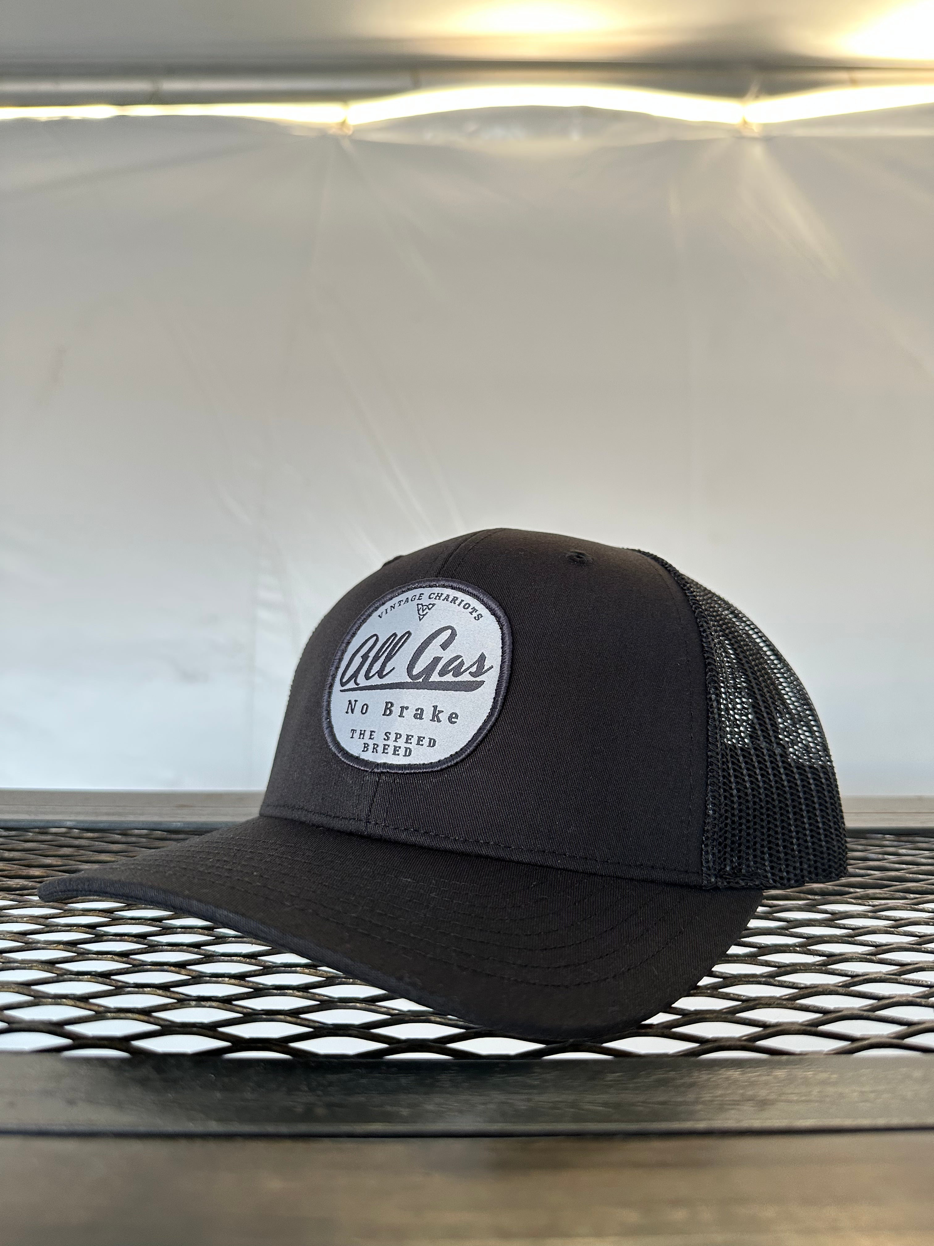 ALL GAS NO BRAKE (Black Premium Trucker Hat)