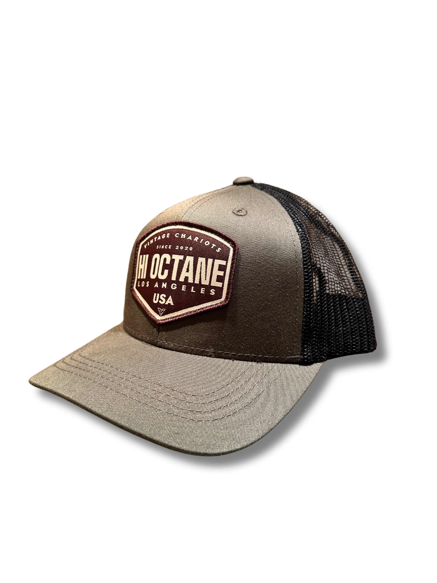HI OCTANE YOUTH TRUCKER HAT (Olive/Black)