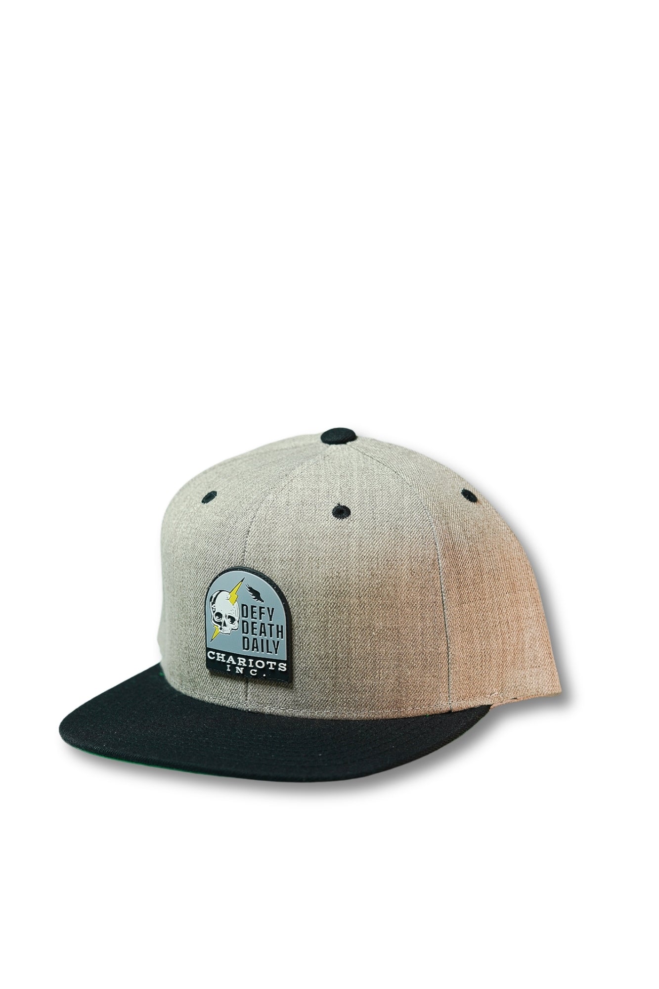 DEFY DEATH DAILY FLATBILL HAT (Heather Grey/Black)