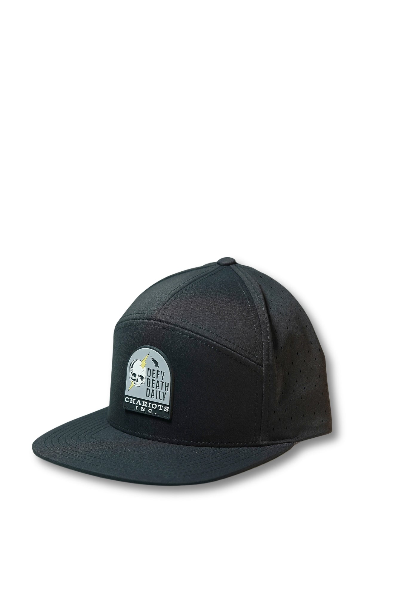 DEFY DEATH DAILY 7-PANEL PERFORMANCE HAT (Black)