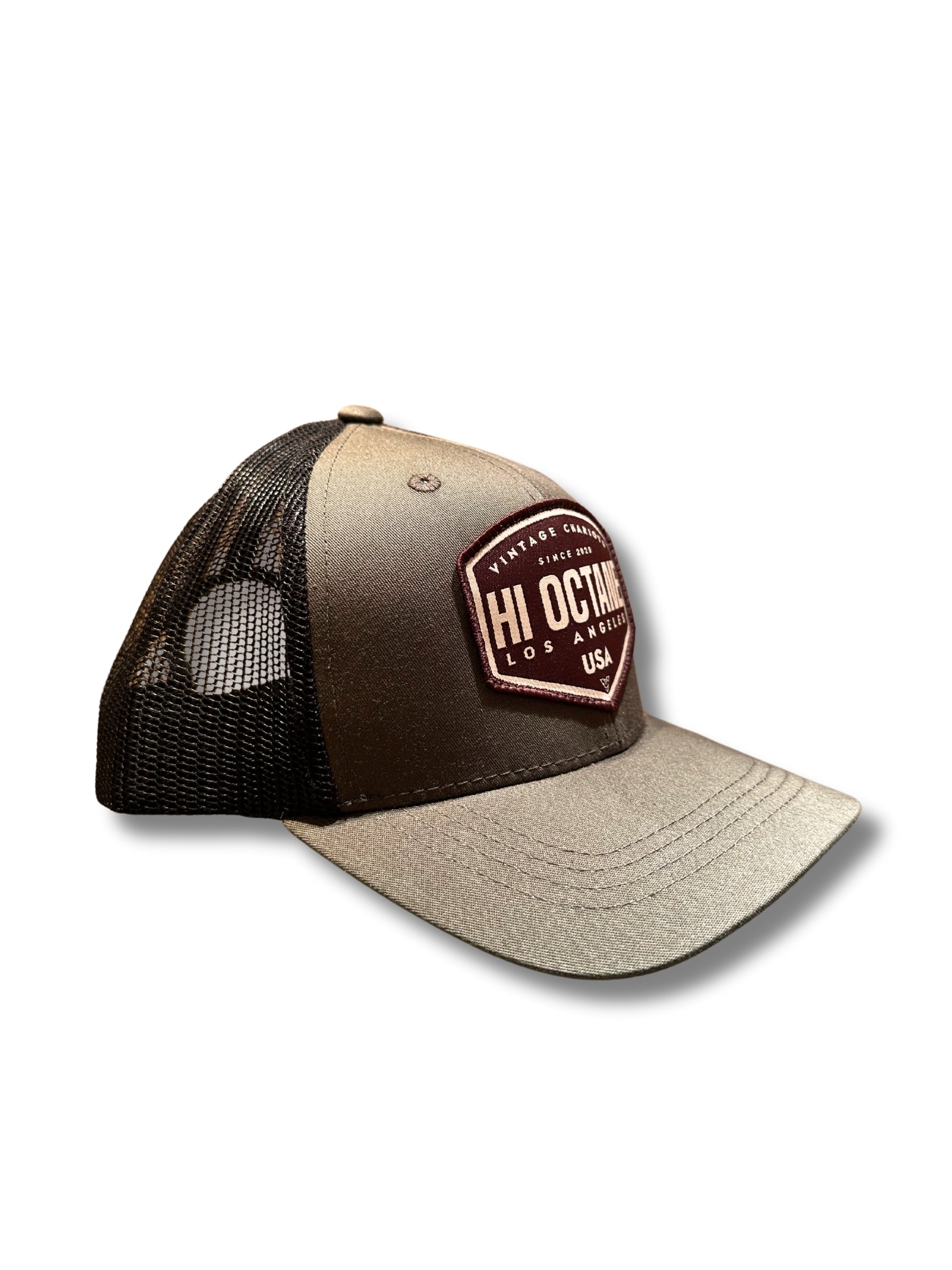 HI OCTANE YOUTH TRUCKER HAT (Olive/Black)