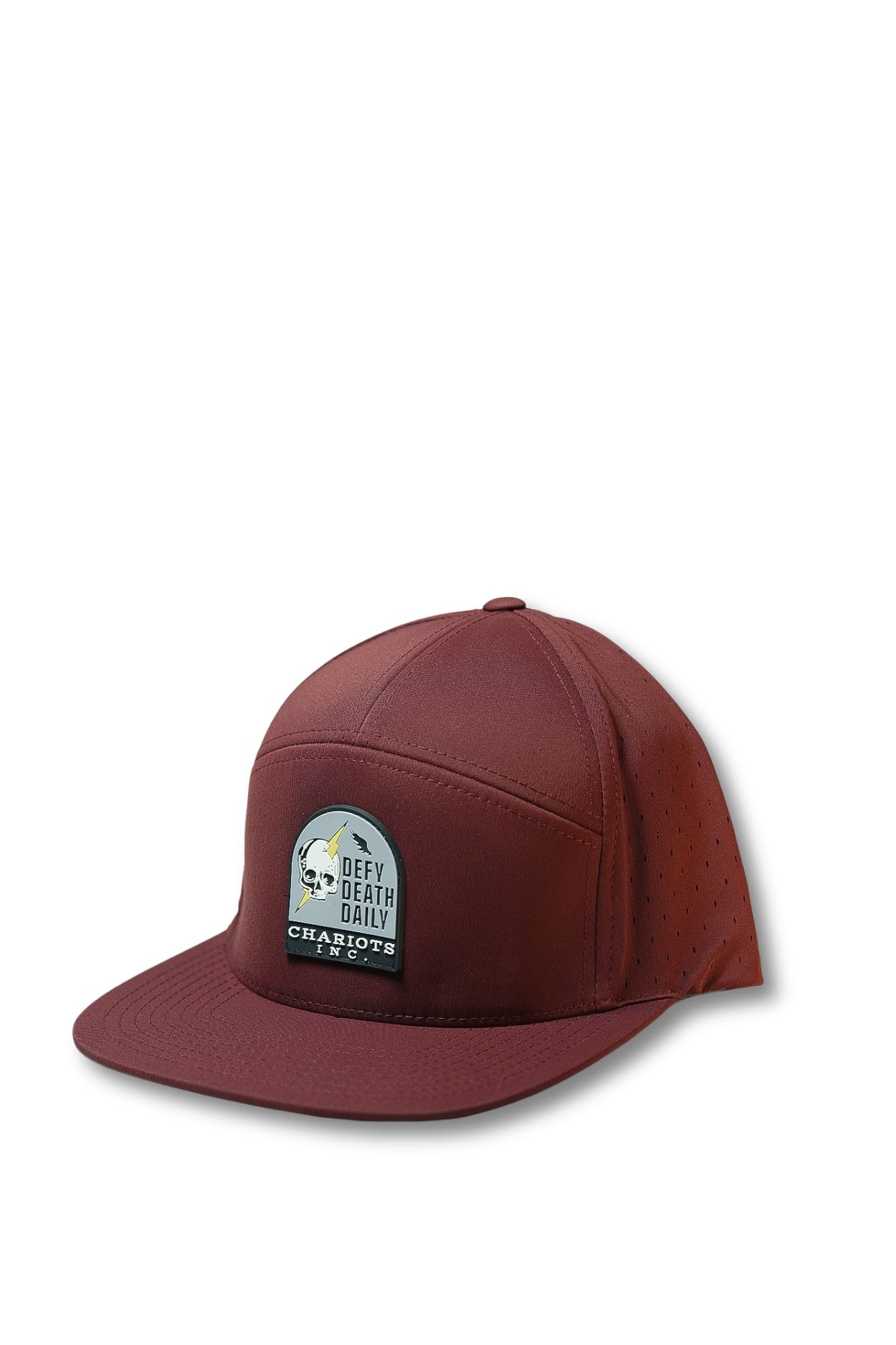 DEFY DEATH DAILY 7-PANEL PERFORMANCE HAT (Maroon)