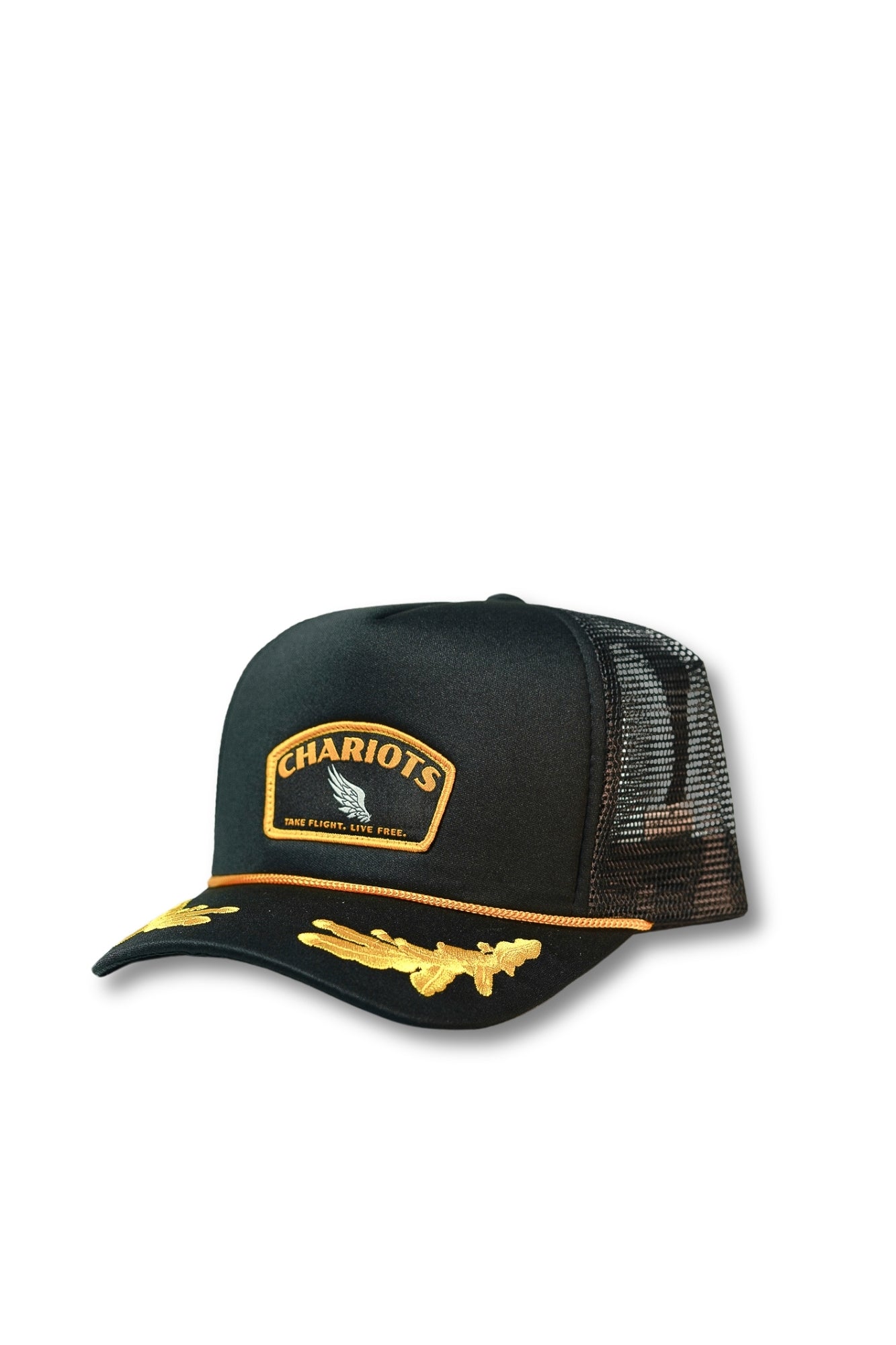 FREE CHOICE GOLD LEAF TRUCKER HAT (Black/Gold)