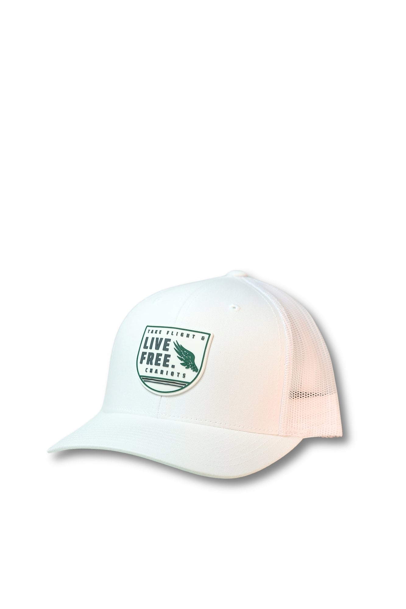 LIVE FREE PREMIUM TRUCKER HAT (White)