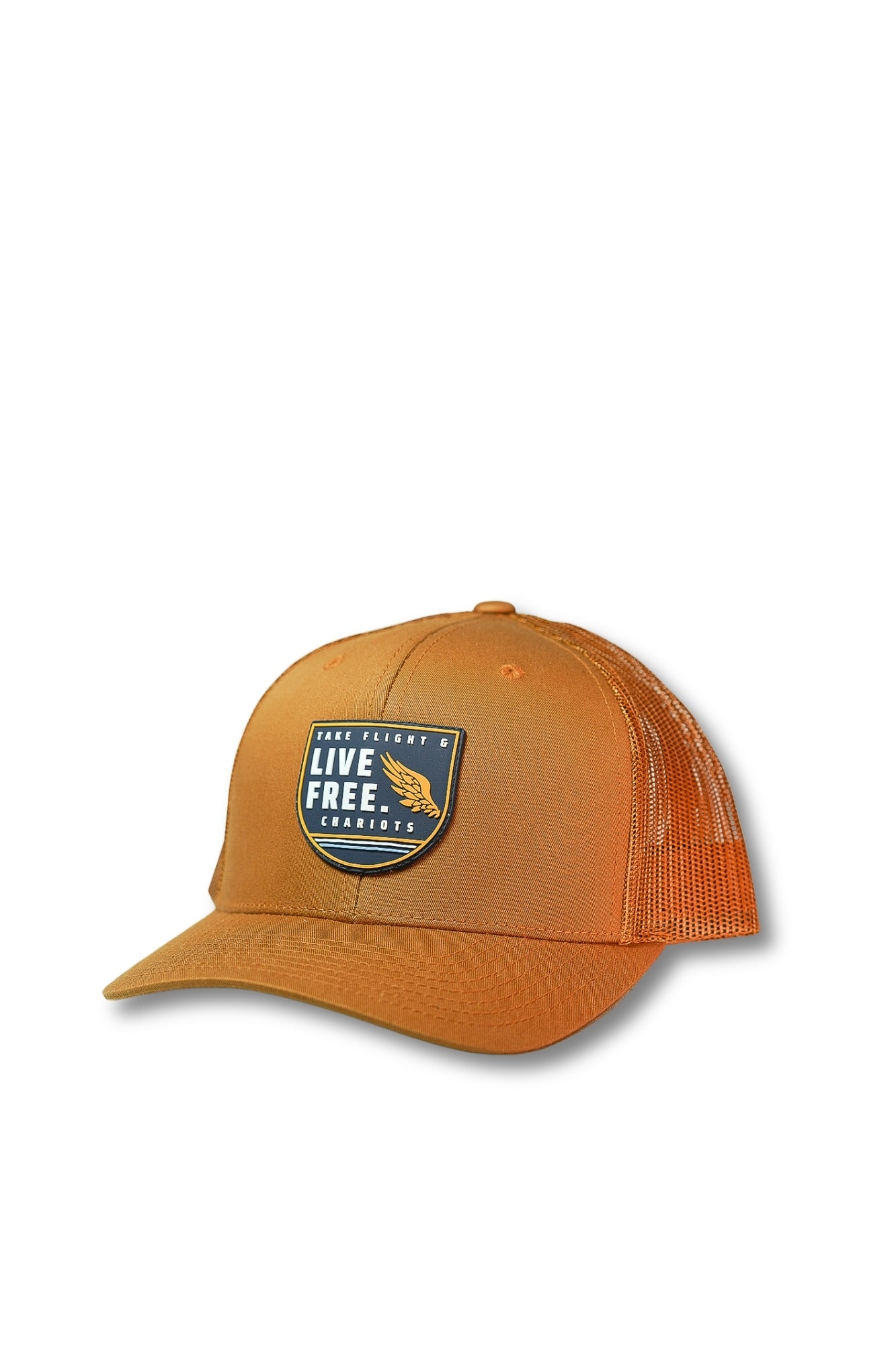 LIVE FREE PREMIUM TRUCKER HAT (Caramel)