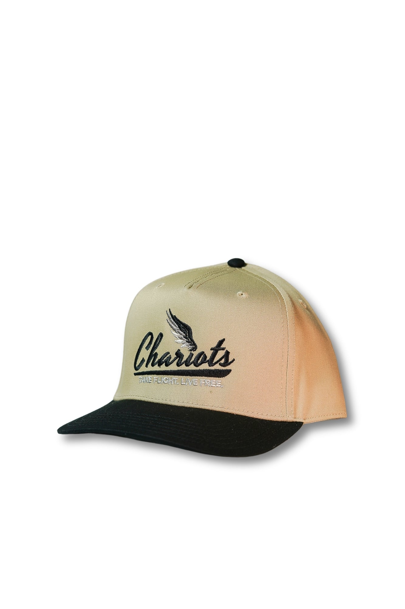 TAKE FLIGHT 5 PANEL HAT (Khaki/Black)