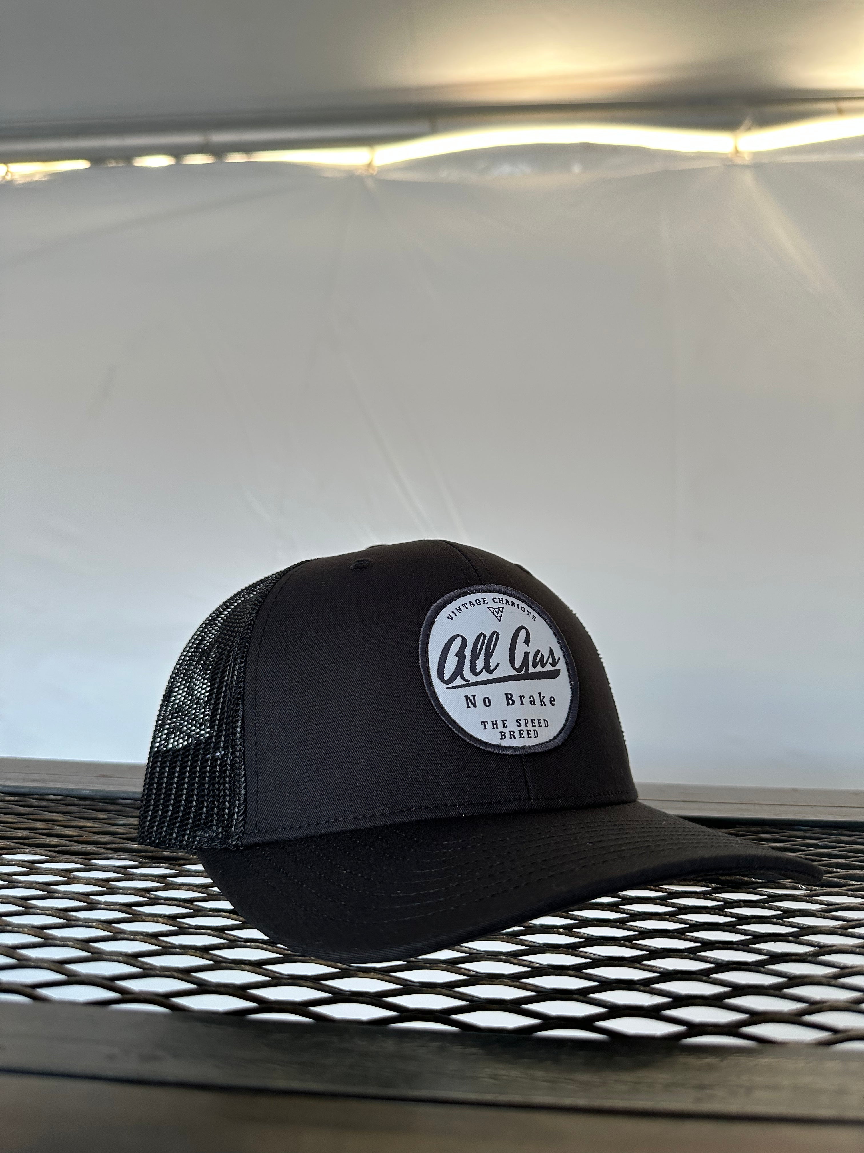 ALL GAS NO BRAKE (Black Premium Trucker Hat)