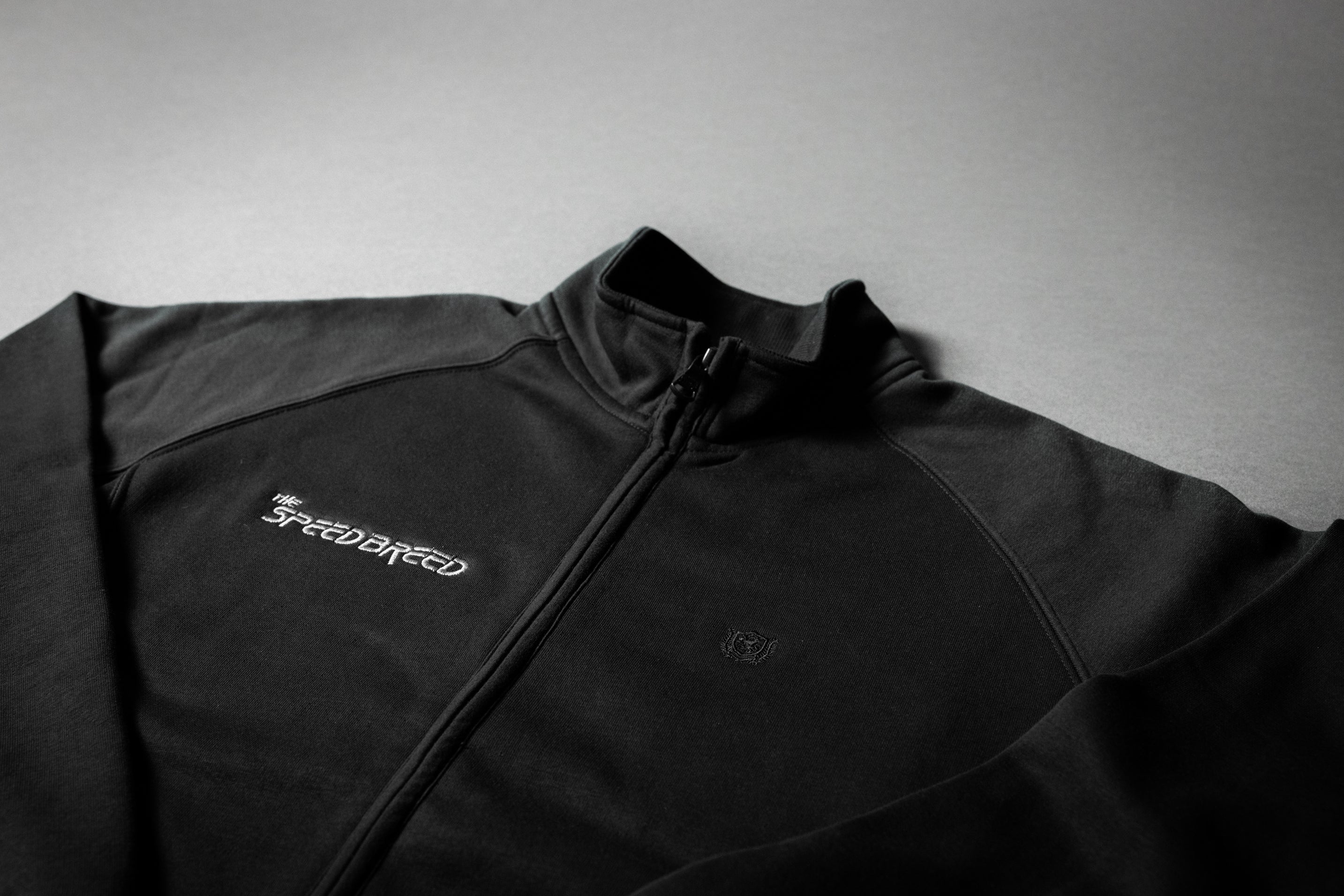 SPEED BREED PREMIUM FULL-ZIP TRACK JACKET (Ebony/Silver)