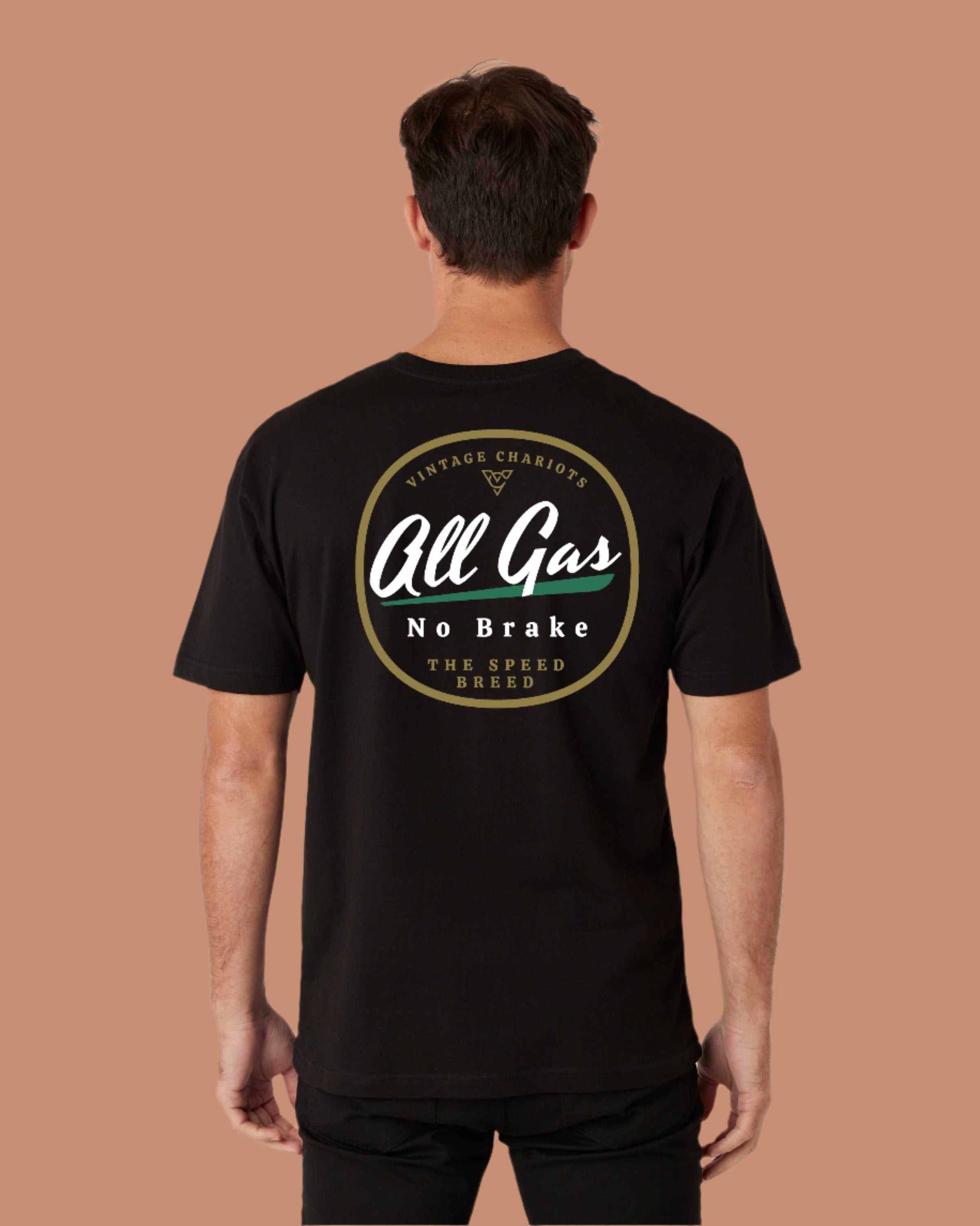ALL GAS NO BRAKE DRYFLEX LUXURY TEE (Black)