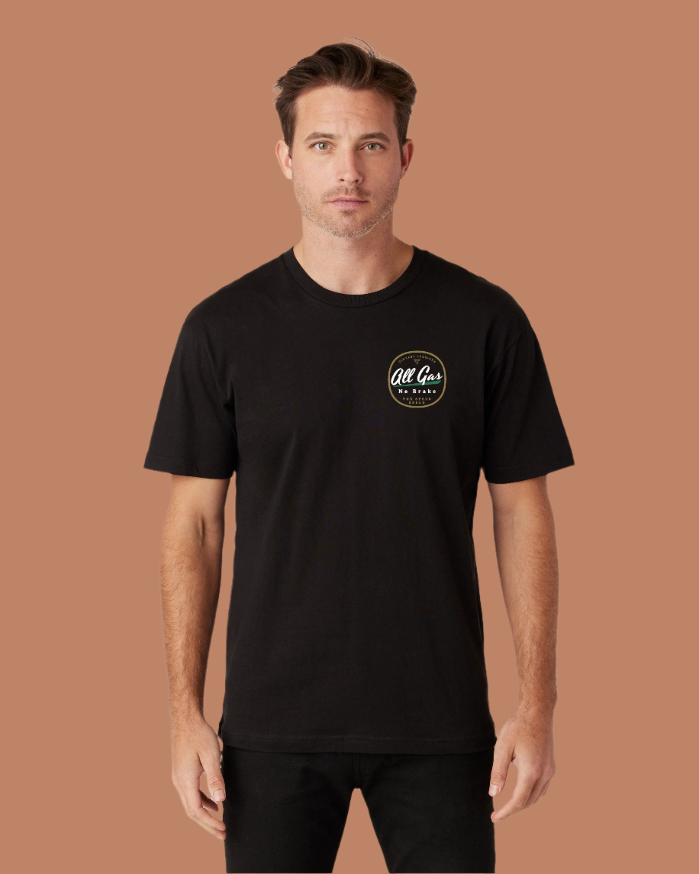 ALL GAS NO BRAKE DRYFLEX LUXURY TEE (Black)