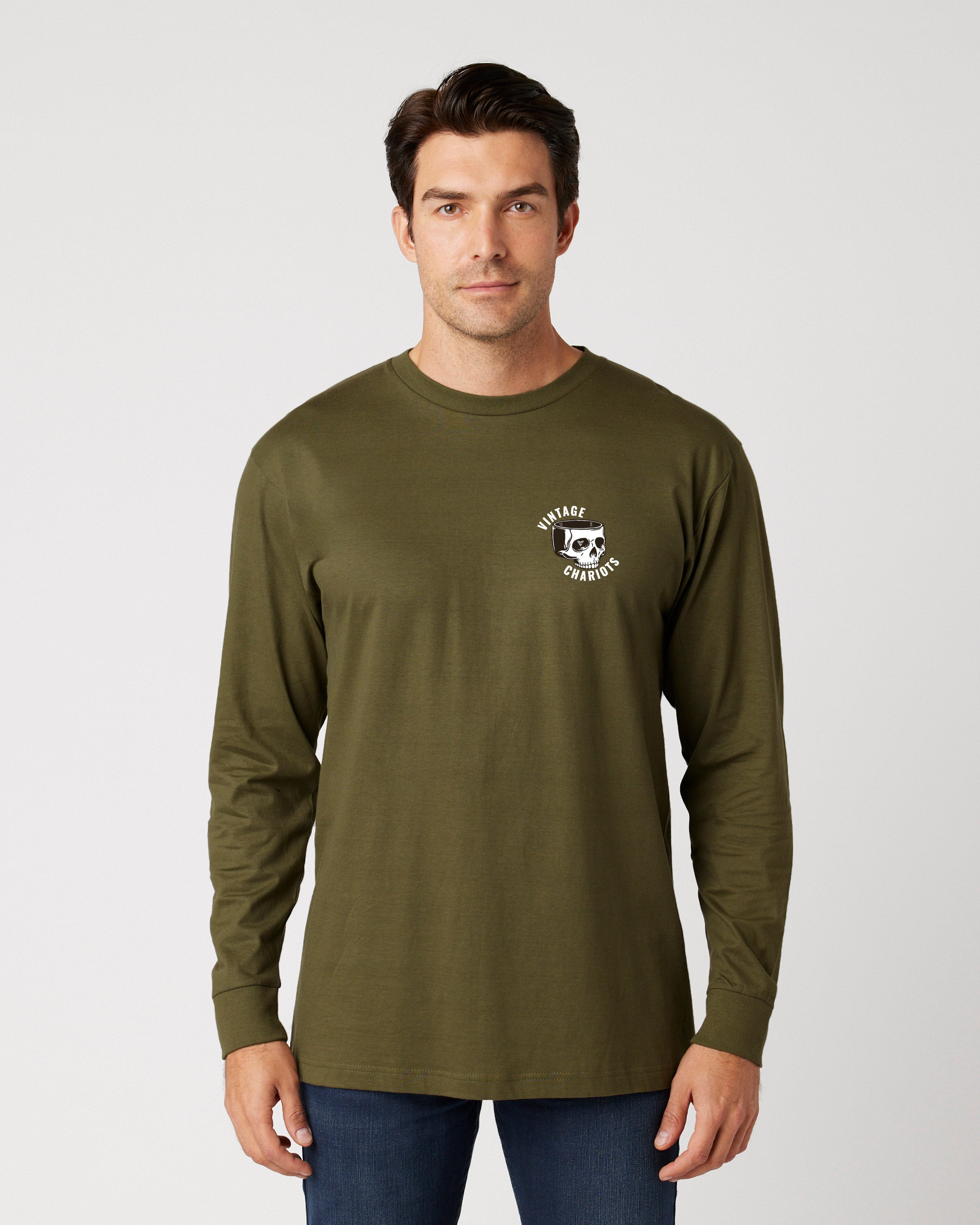 BLOWN HEAD GASKET LONG SLEEVE TEE (Military Green)