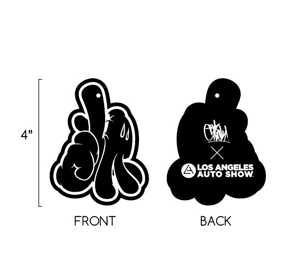 LAAS25 OG SLICK BLACK LA HANDS CAR FRESHENER