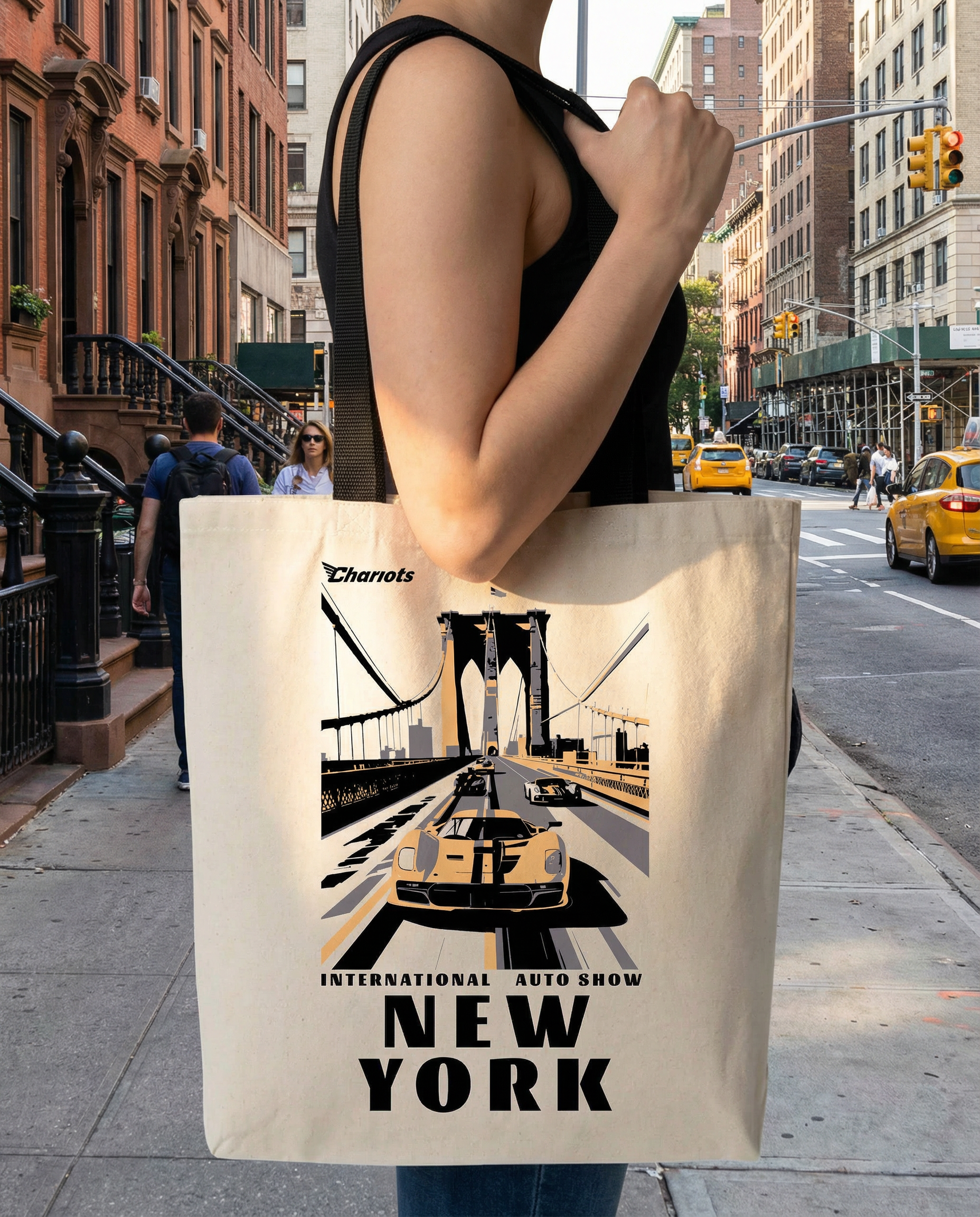 NYIAS26 Brooklyn Bridge Canvas Tote Bag