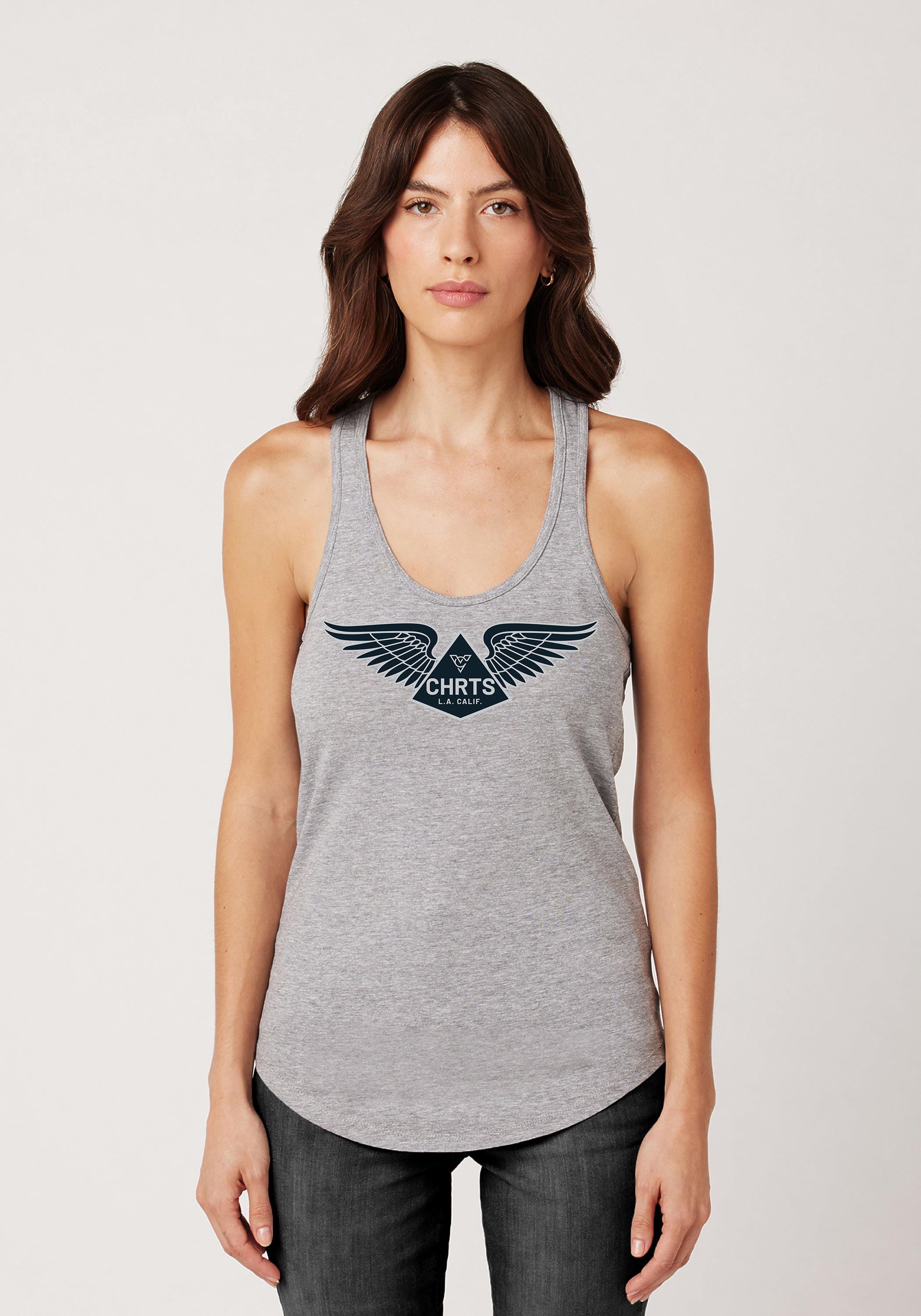 DIAMONDS WOMENS RACERBACK TANK (Athletic Heather)