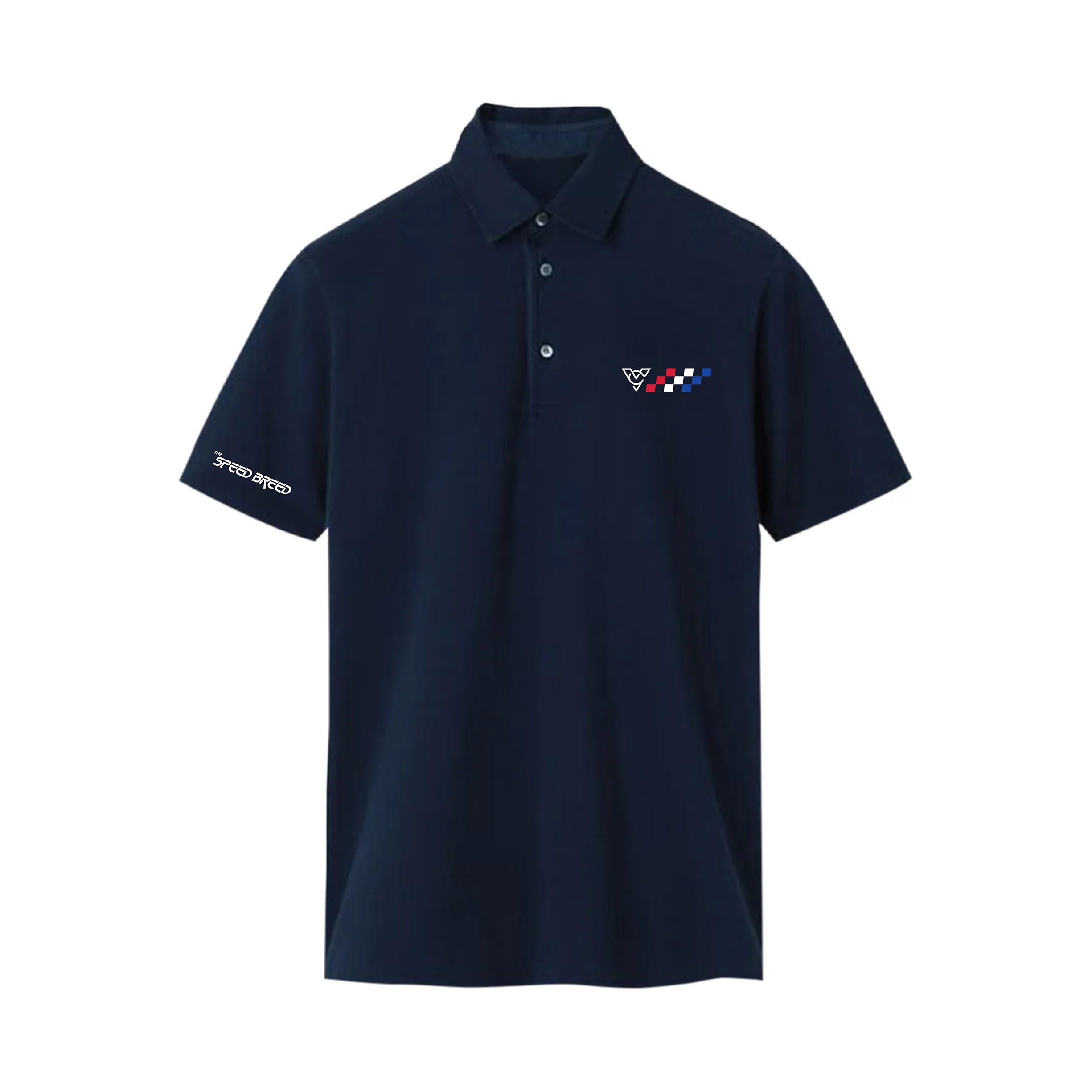 CHECKERED FLAG DRYFLEX POLO (Vulcan-Navy)