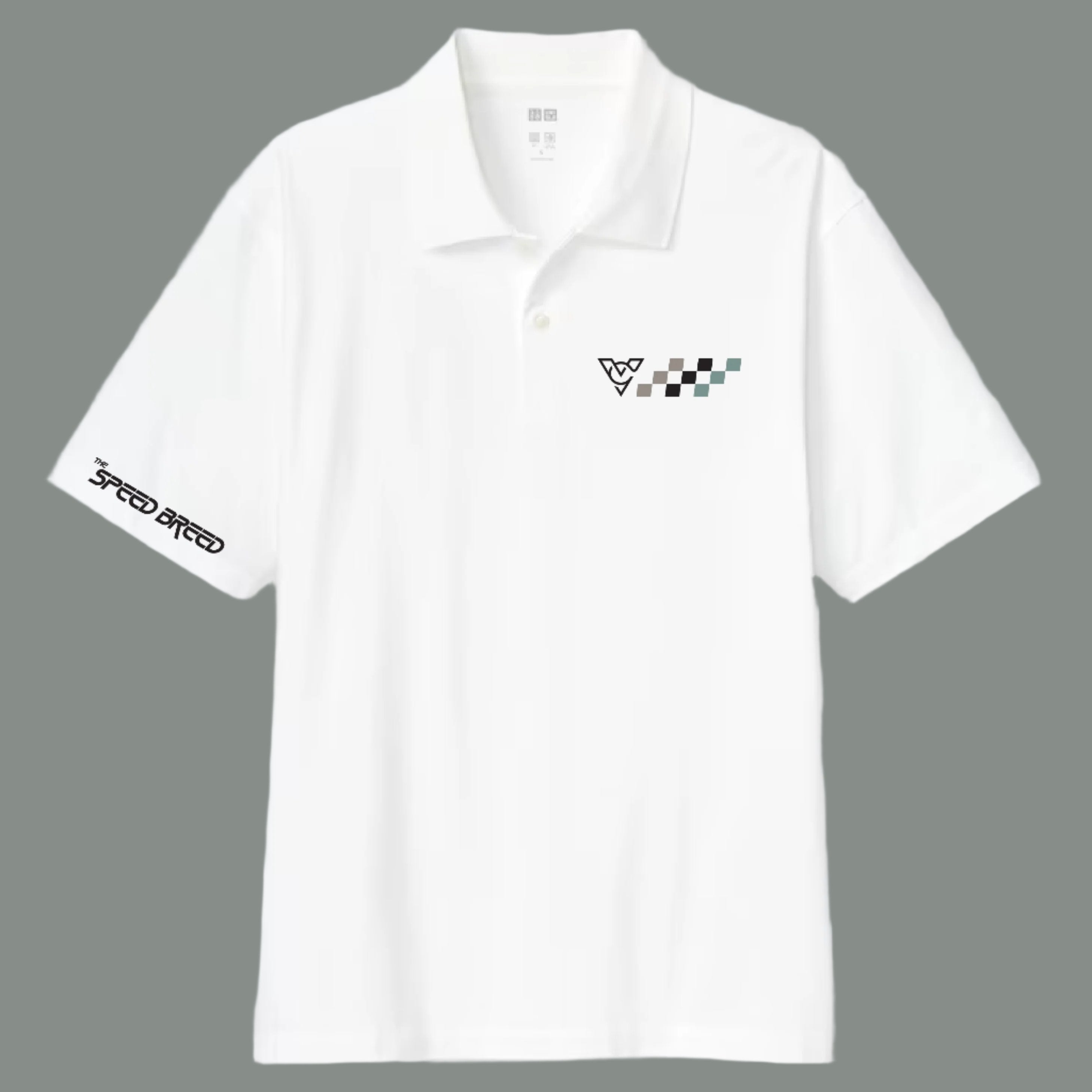 CHECKERED FLAG DRYFLEX POLO (White)