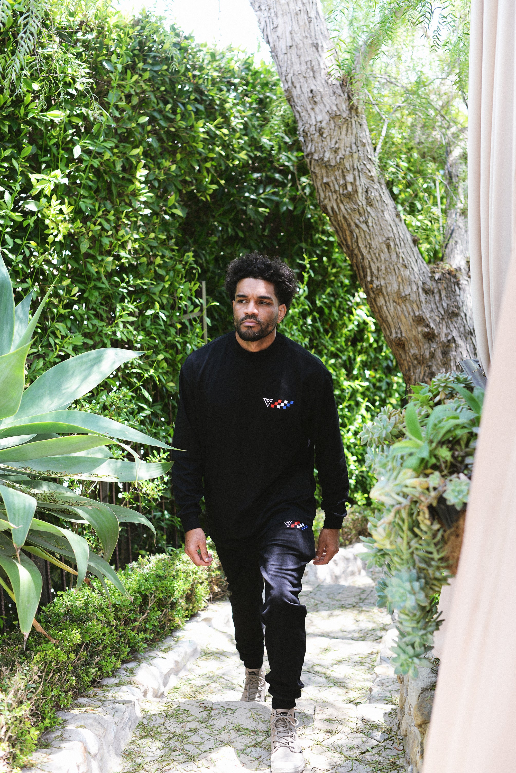 CHECKERED FLAG DRYFLEX LIGHT JOGGERS (Black)