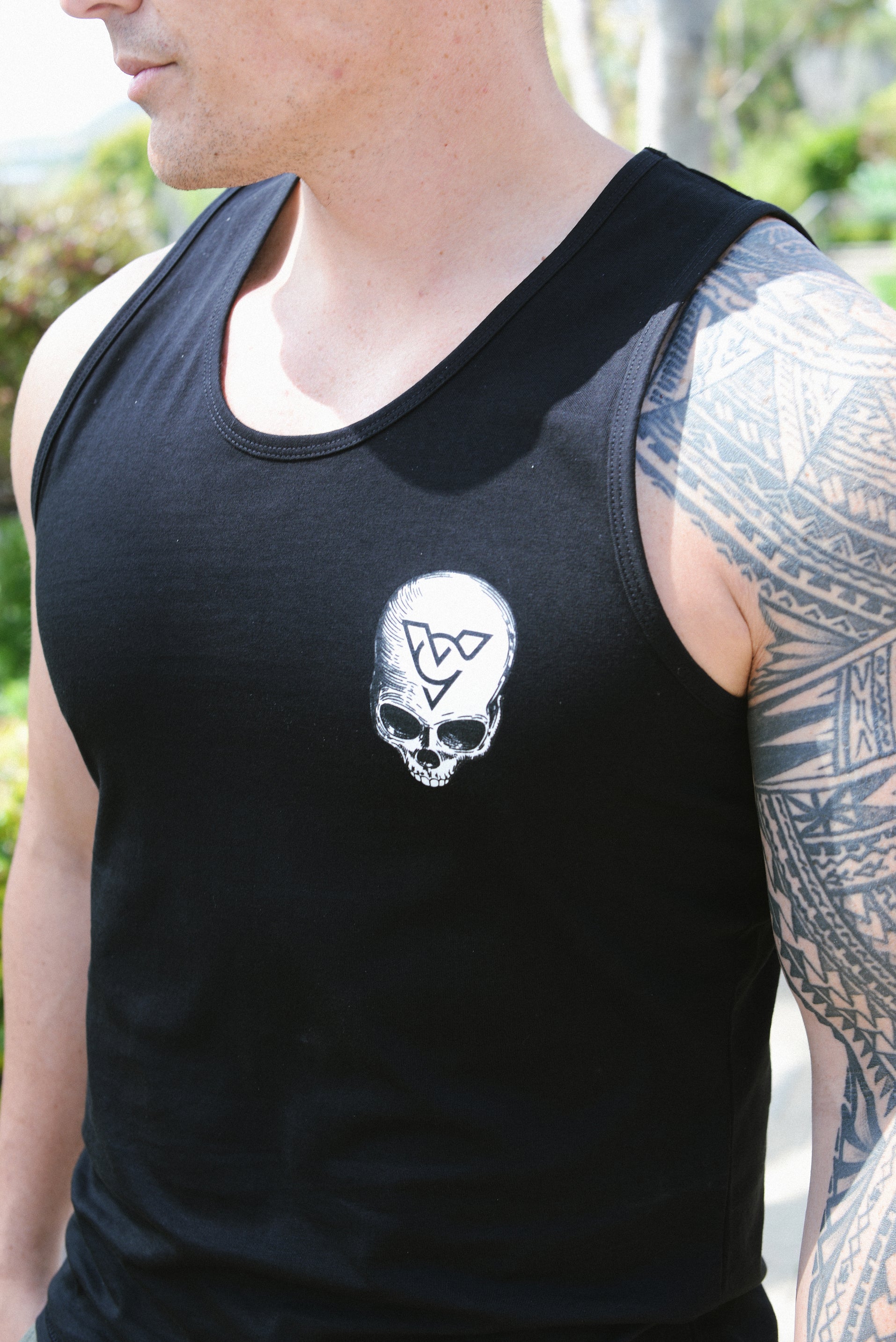 FLYING SKULL TANK (Black)