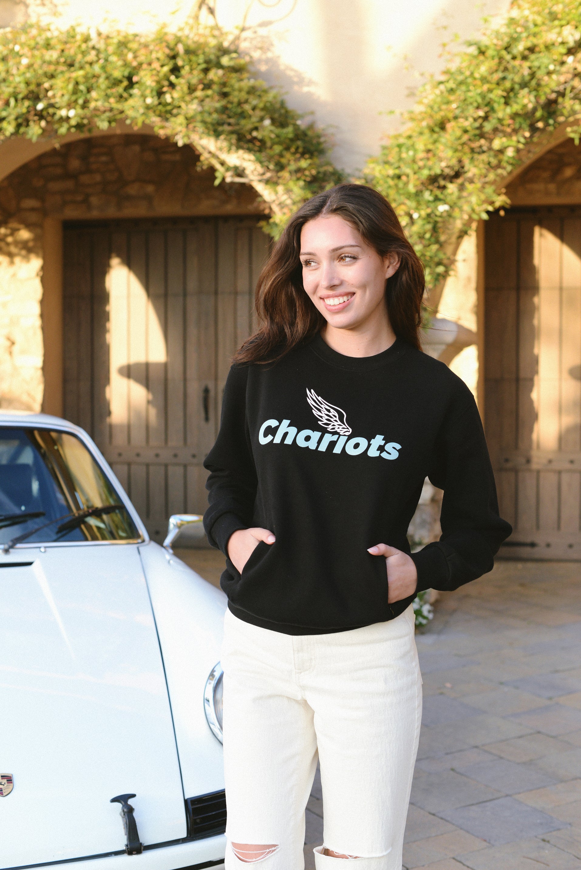 ZEPHYR ULTIMAE ZIPPERED CREW NECK SWEATSHIRT (Black)