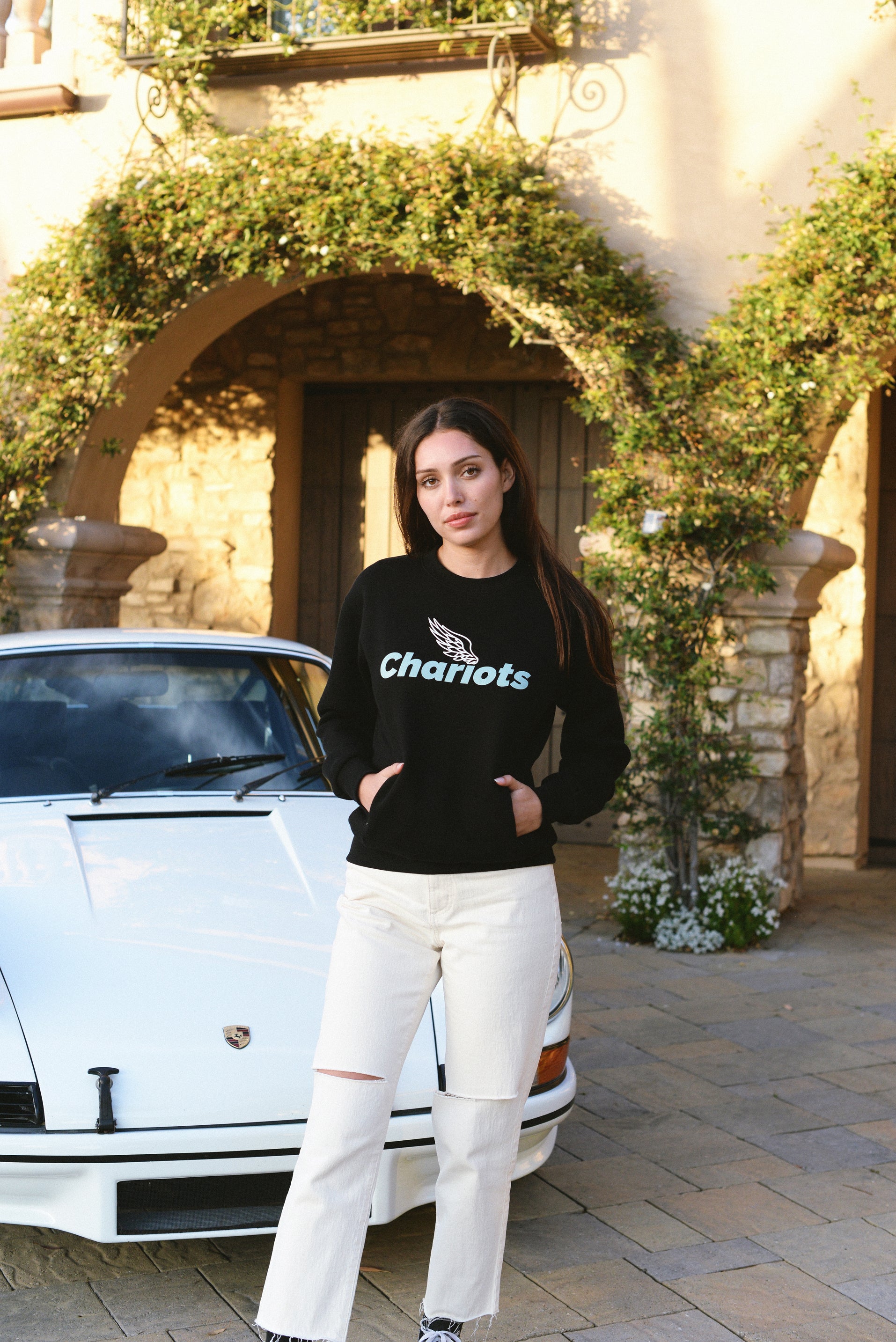 ZEPHYR ULTIMAE ZIPPERED CREW NECK SWEATSHIRT (Black)