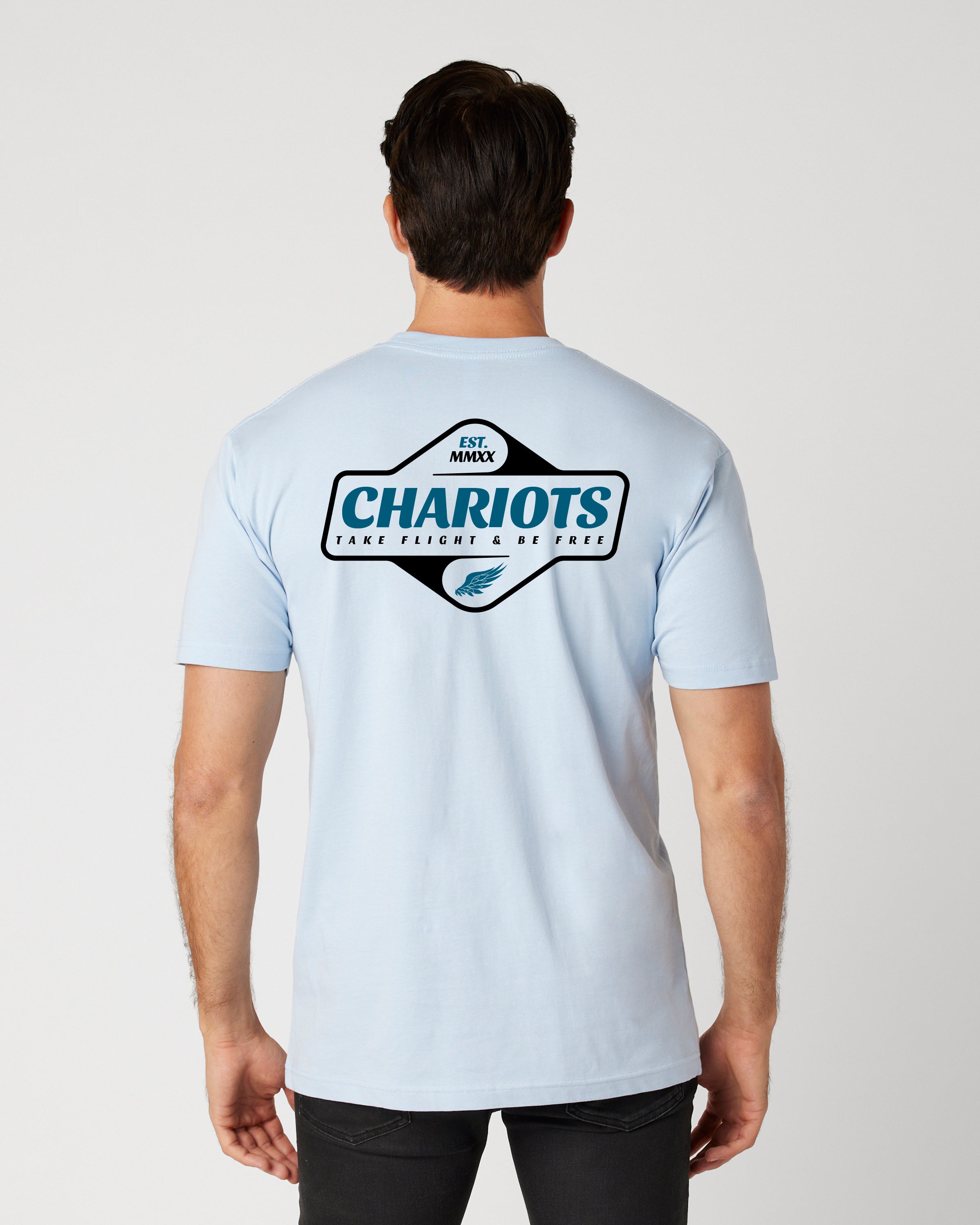 DUAL WAVES TEE (Light Blue)