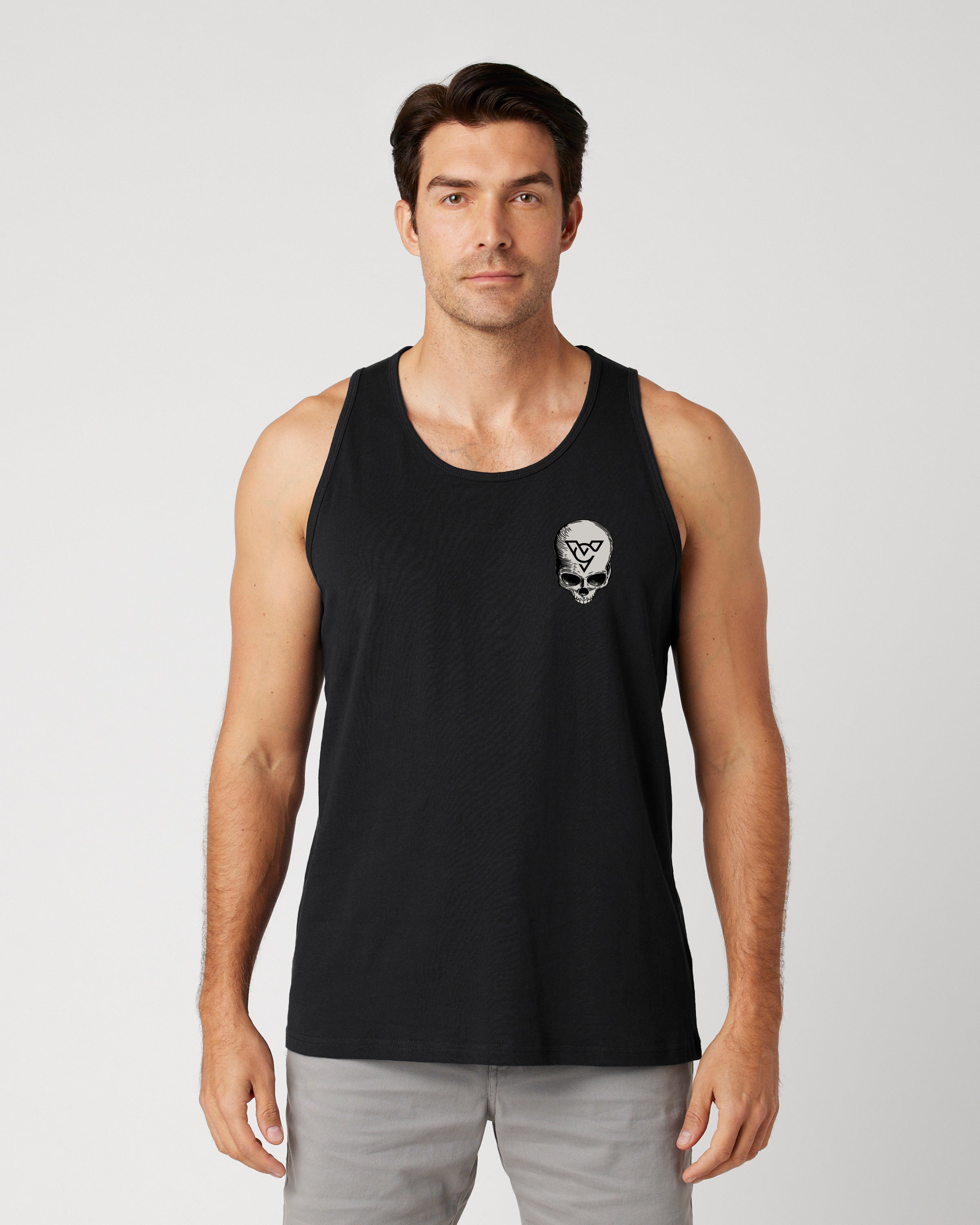 FLYING SKULL TANK (Black)