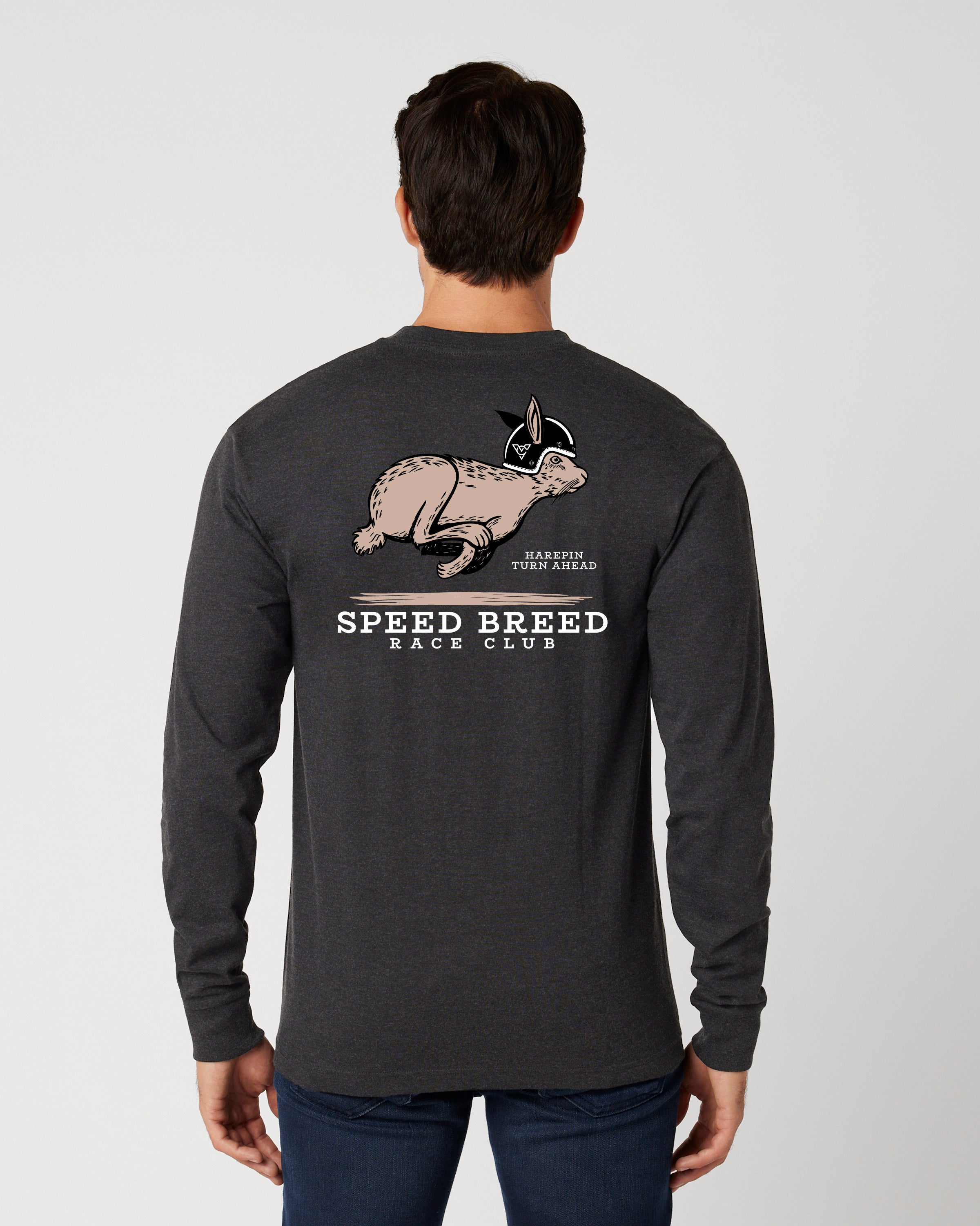 HAREPIN LONG SLEEVE TEE (Vintage Black)