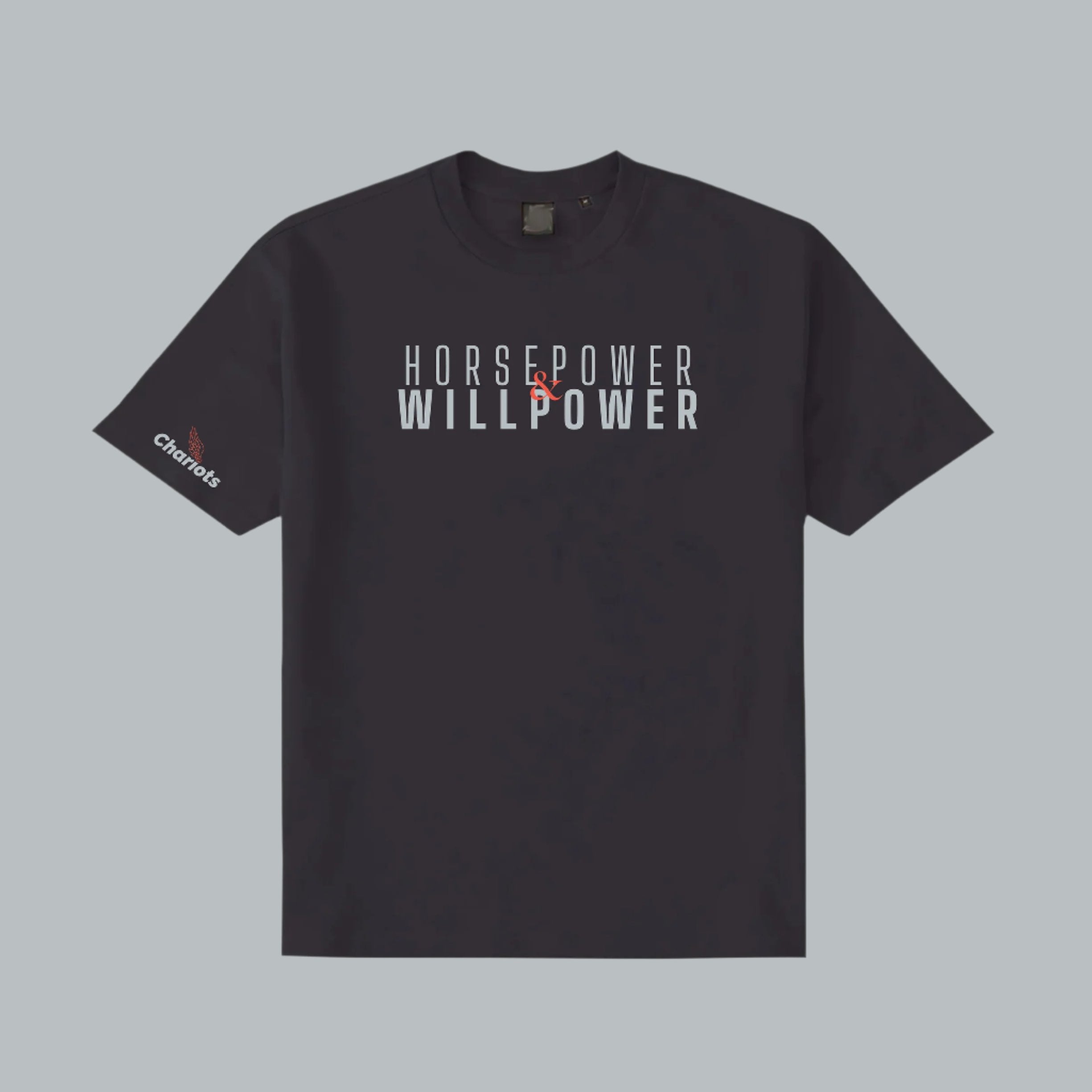 HORSEPOWER & WILLPOWER DRYFLEX LUXURY TEE (Graphite)