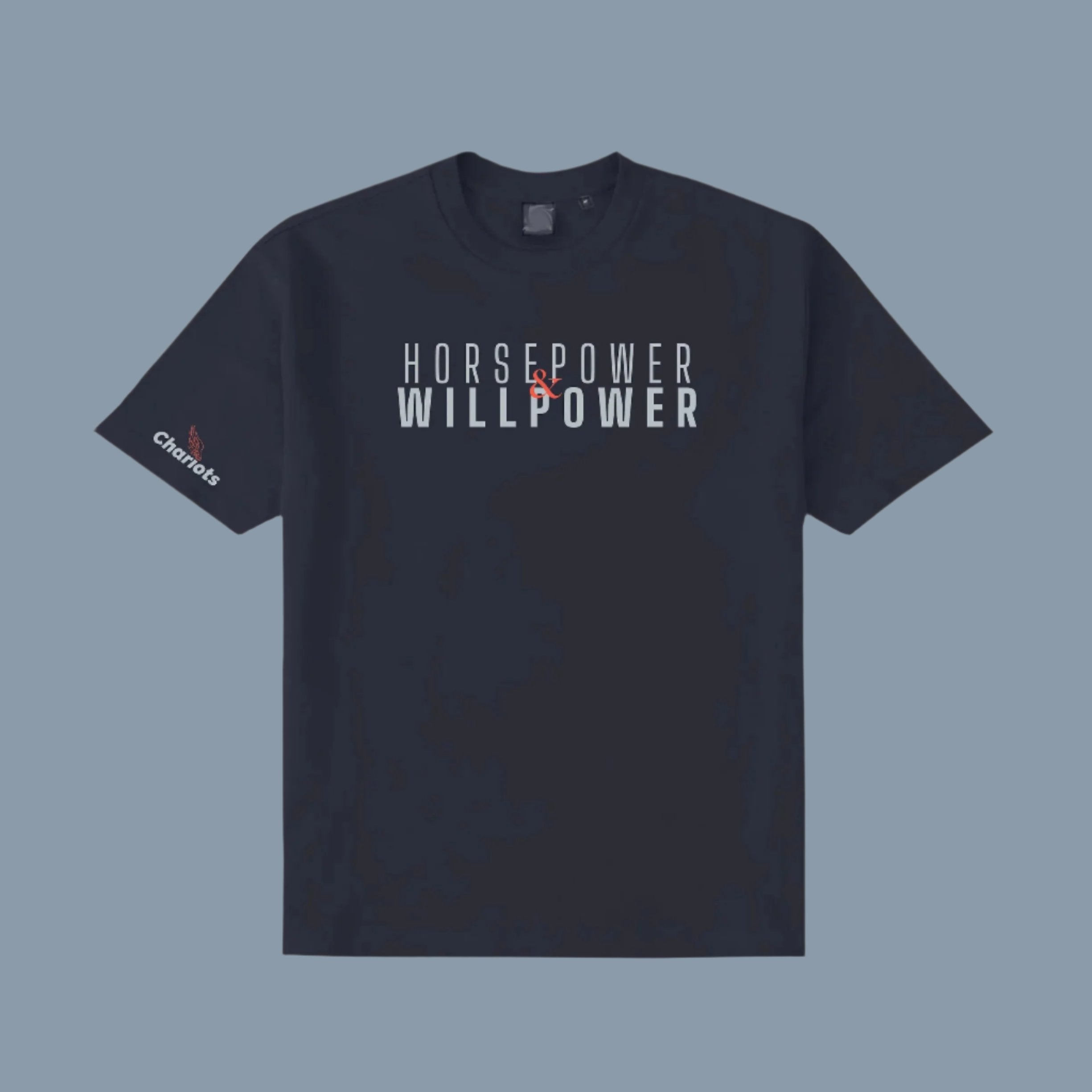 HORSEPOWER & WILLPOWER DRYFLEX LUXURY TEE (Vulcan-Navy)