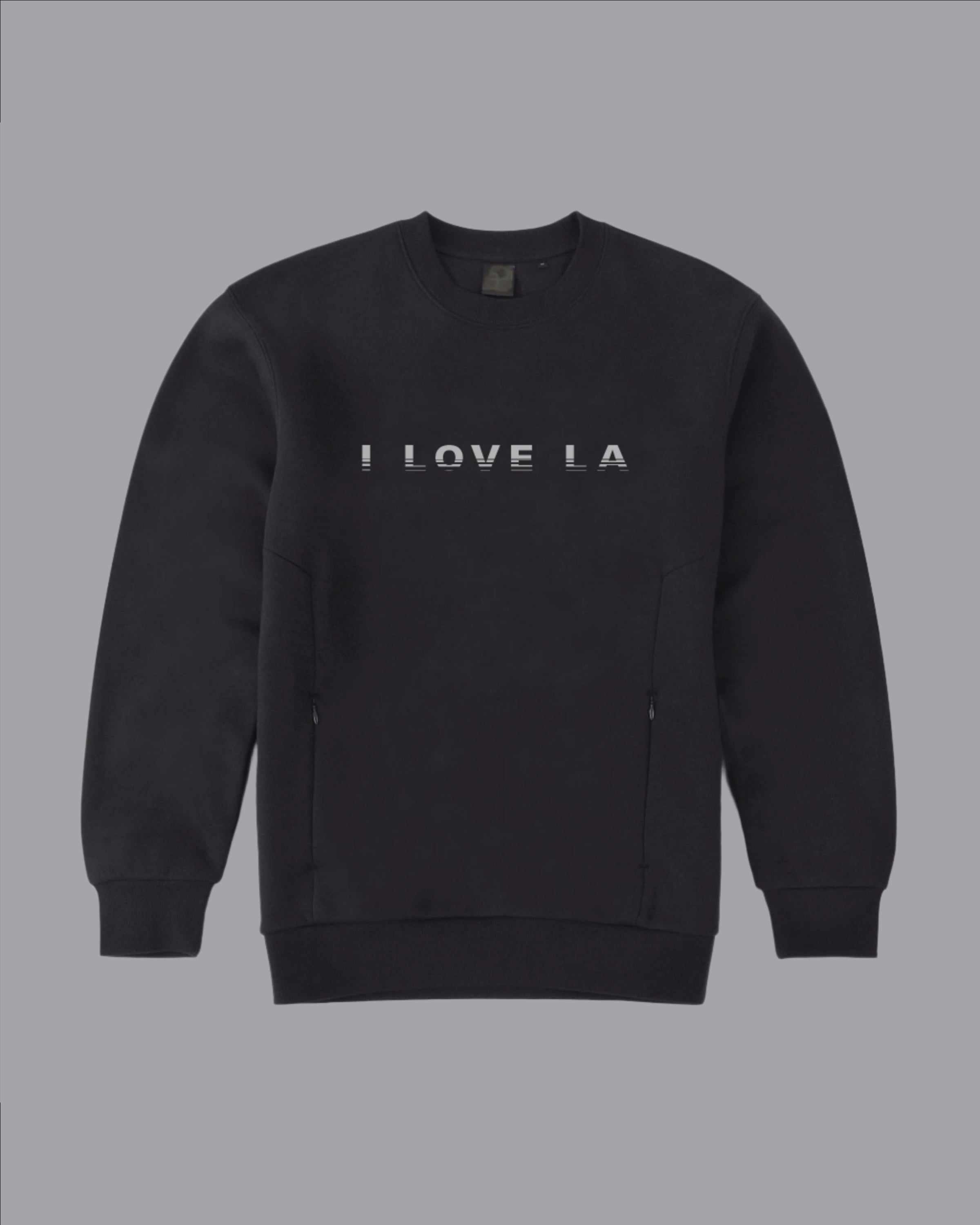LAAS24 I LOVE LA CREW NECK (Black)
