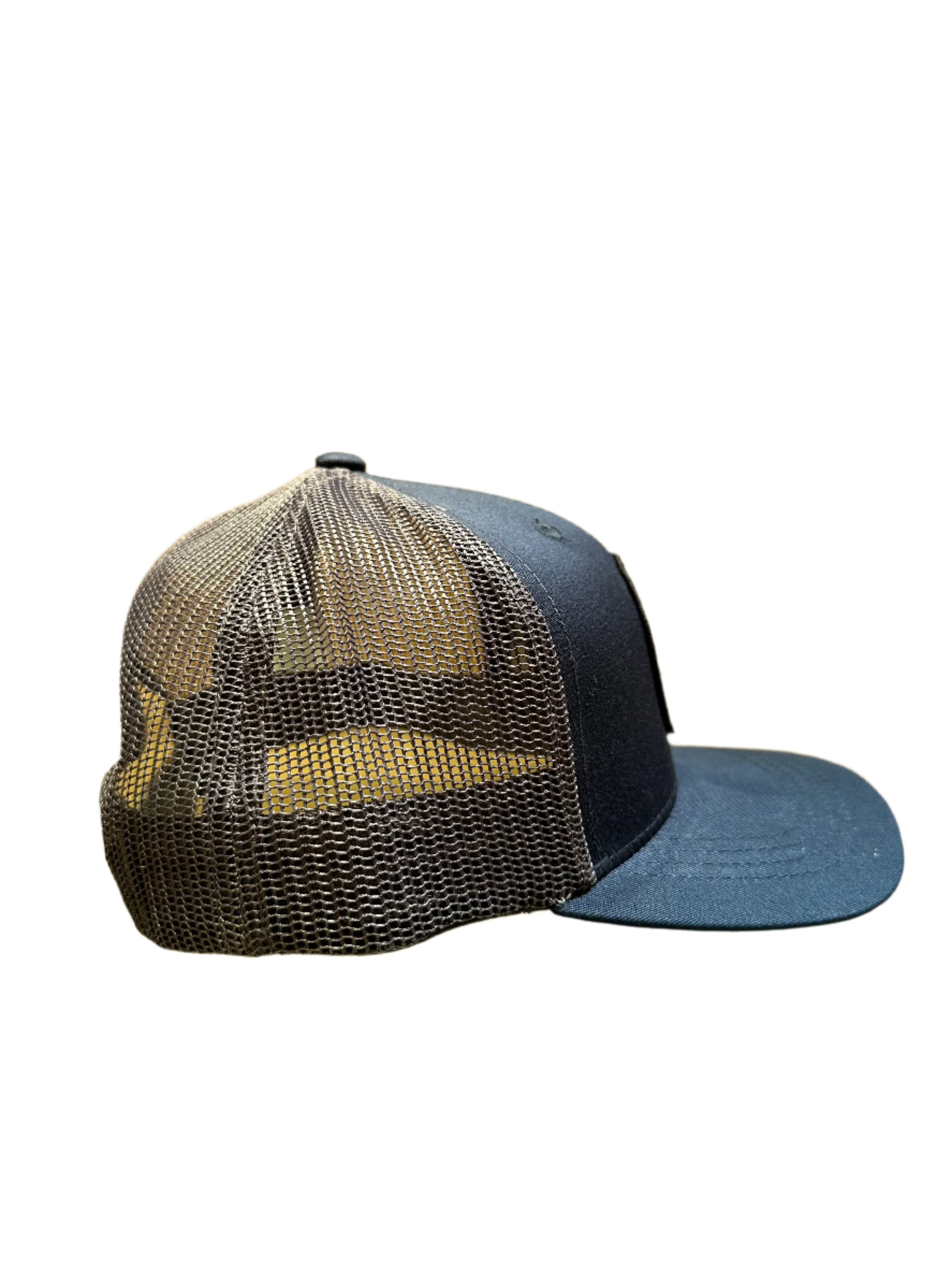 ALL GAS NO BRAKE YOUTH TRUCKER HAT (Navy/Charcoal)