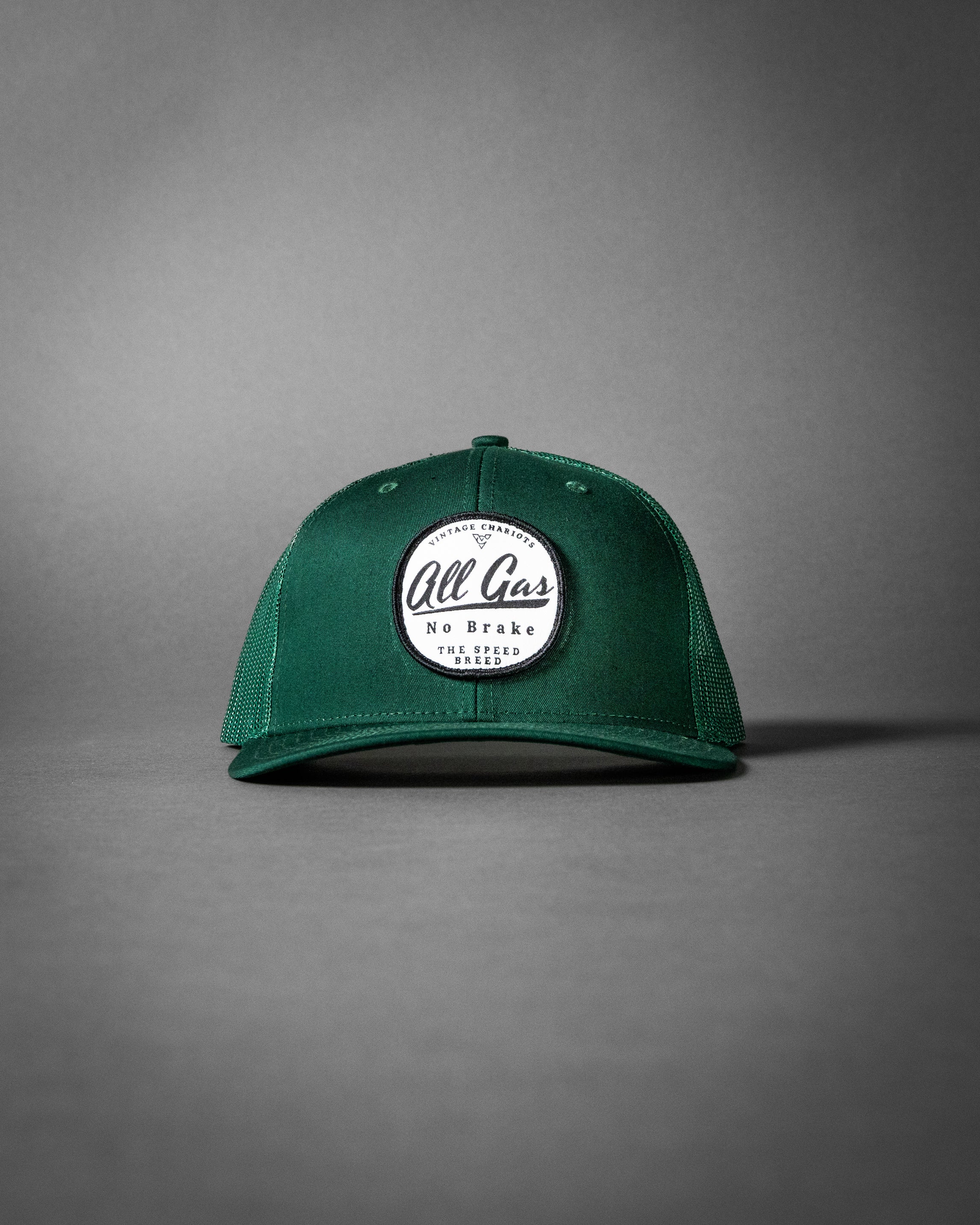ALL GAS NO BRAKE (Dark Green Premium Trucker Hat)