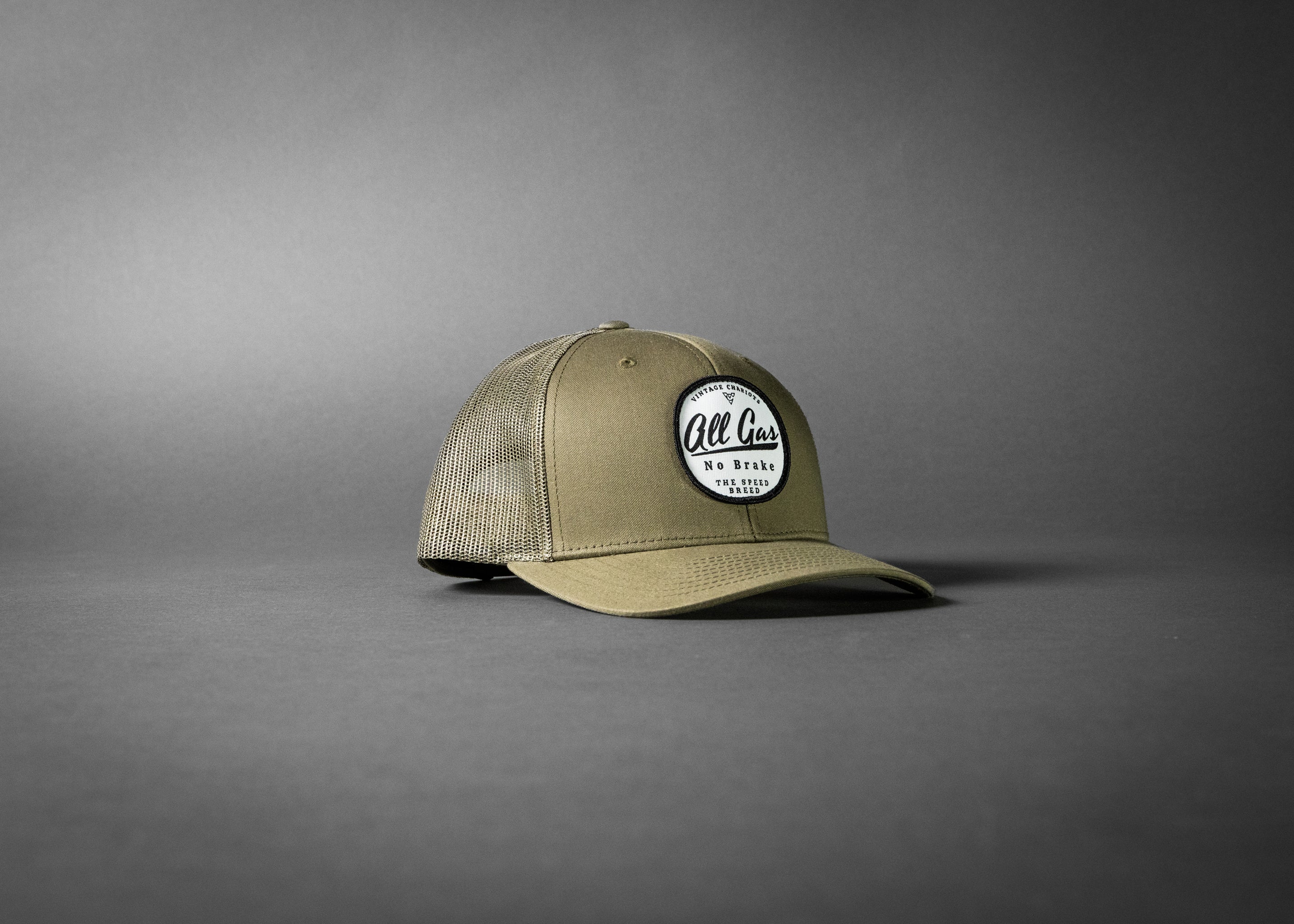 ALL GAS NO BRAKE (Loden Green Premium Trucker Hat)