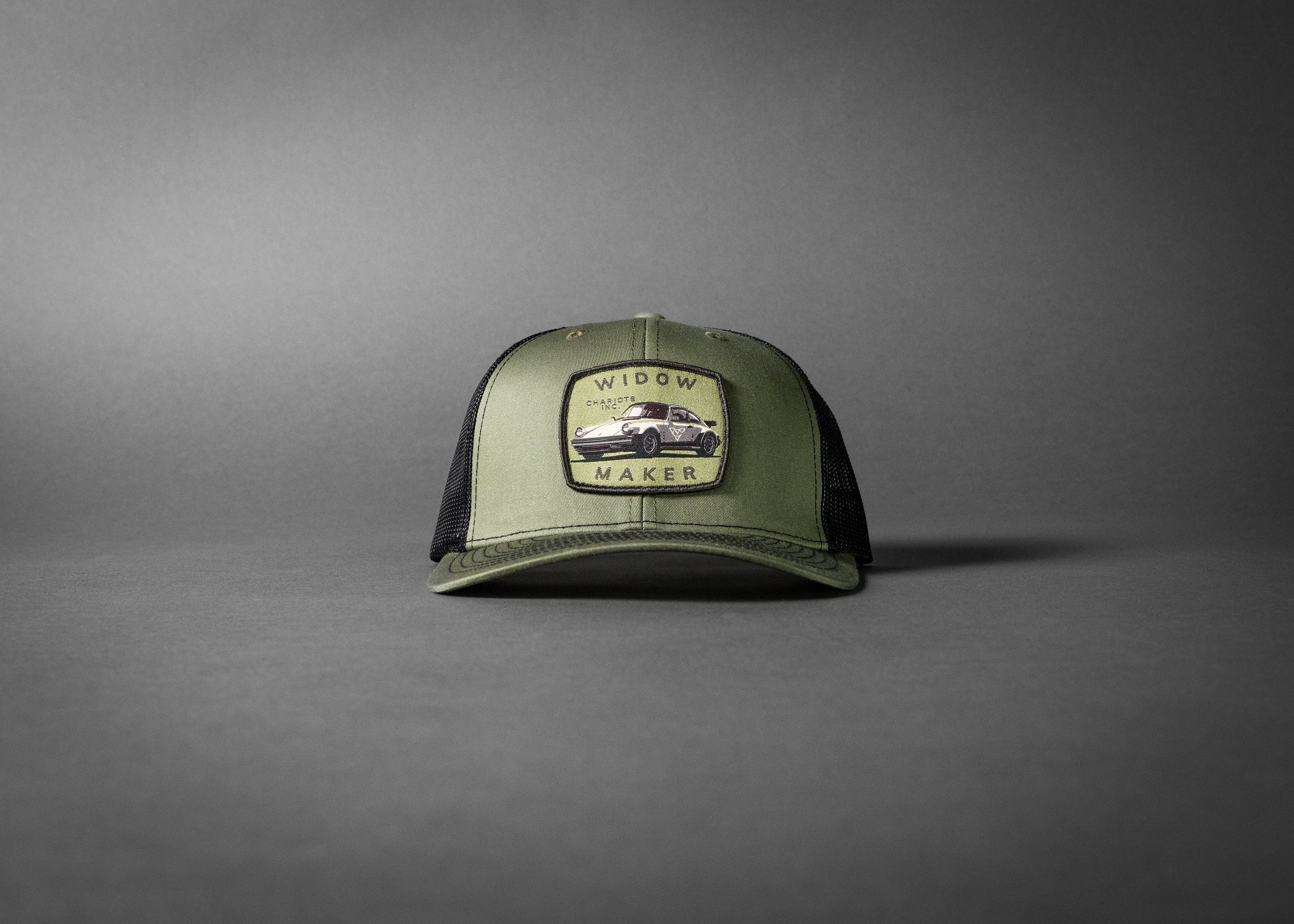 WIDOWMAKER (Loden Green/Black Premium Trucker Hat)