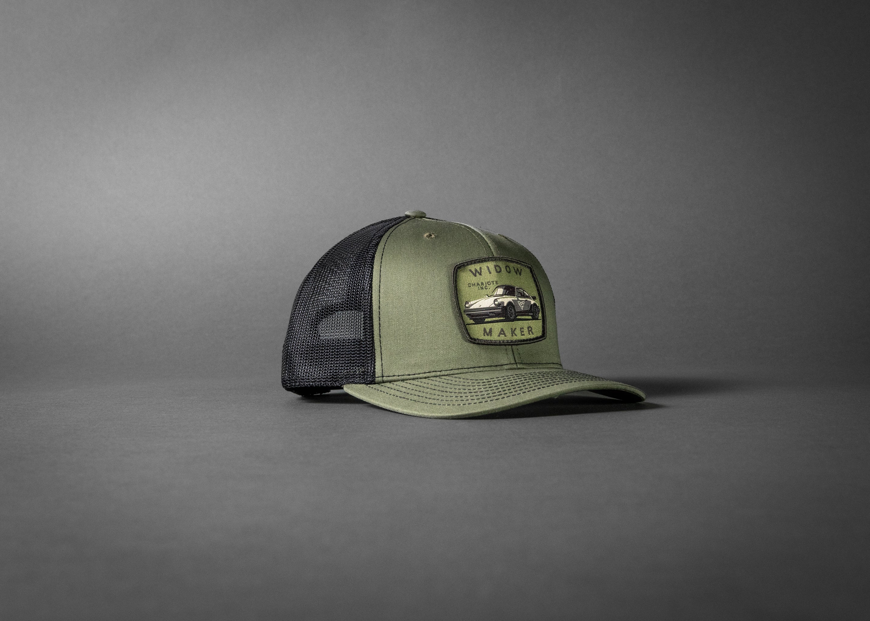 WIDOWMAKER (Loden Green/Black Premium Trucker Hat)