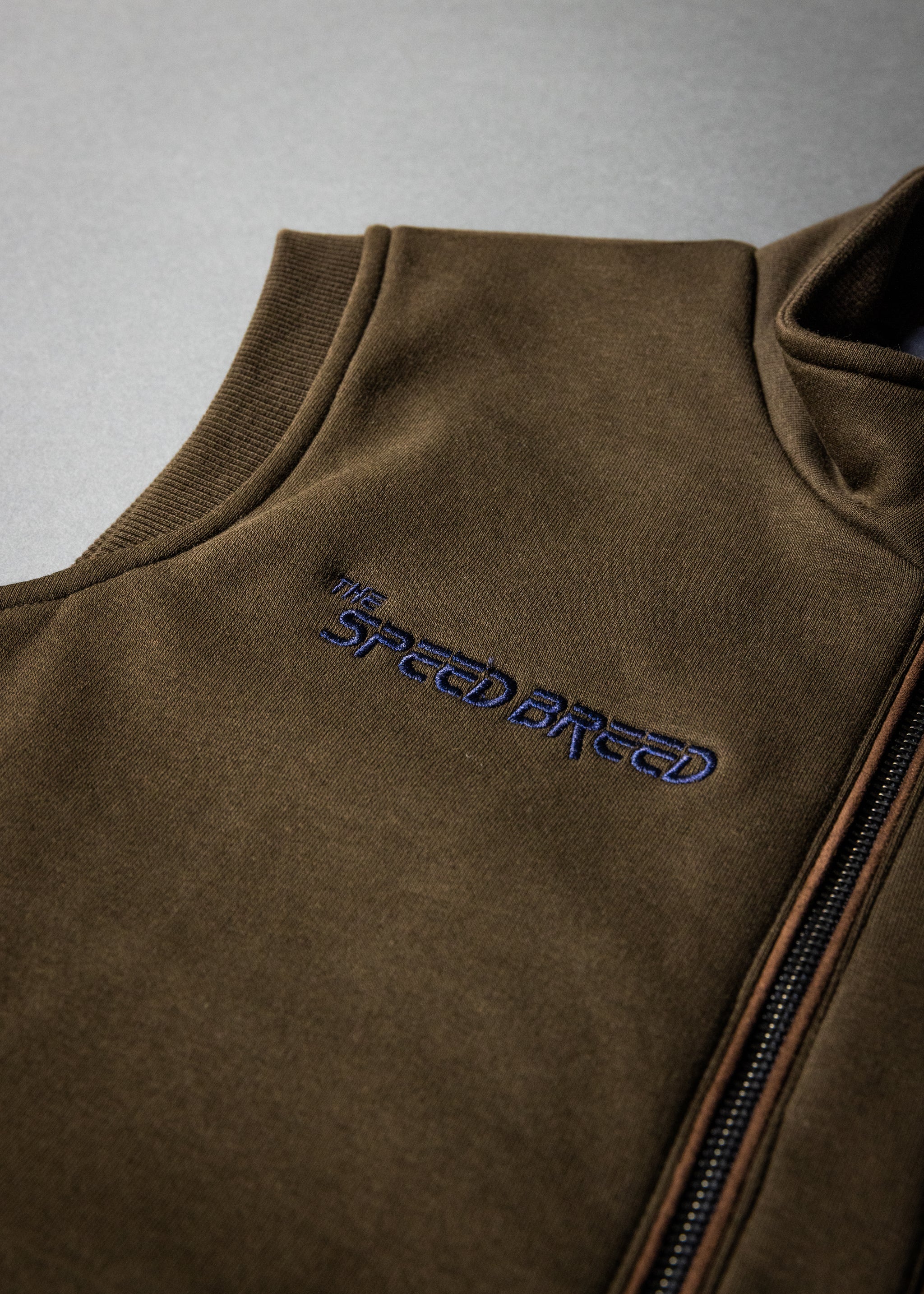 SPEED BREED PREMIUM FULL-ZIP VEST (Olive Green/Navy)