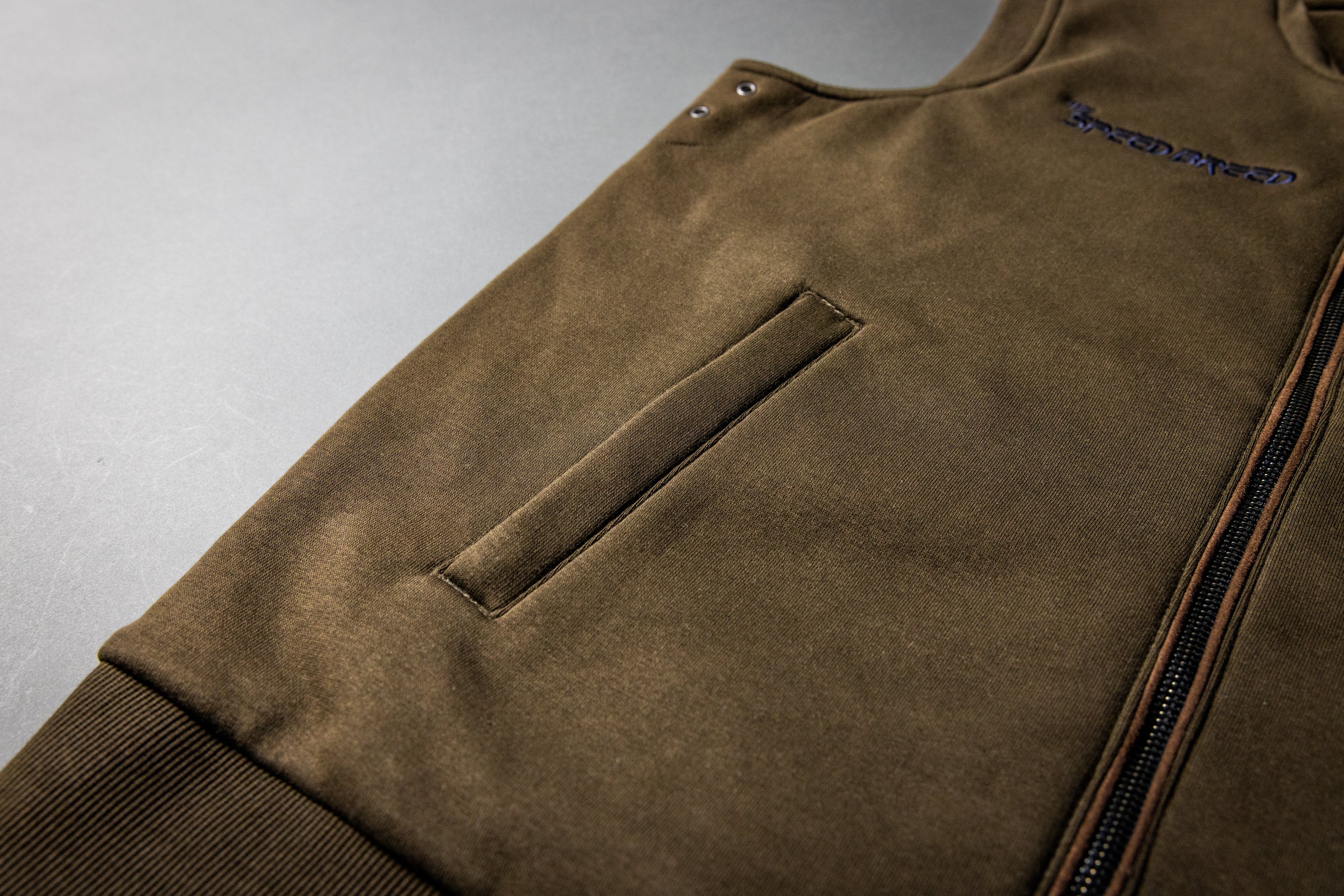 SPEED BREED PREMIUM FULL-ZIP VEST (Olive Green/Navy)