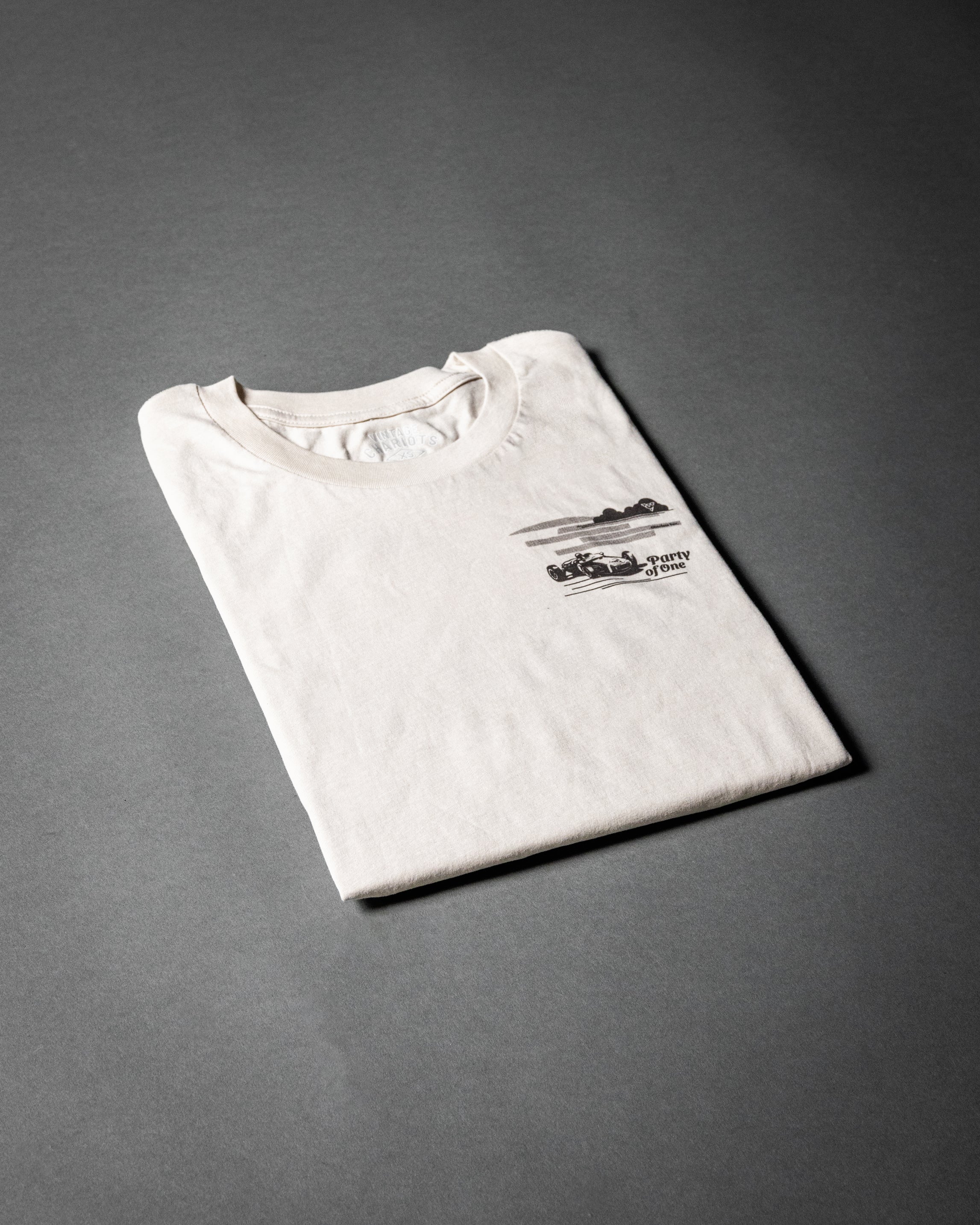 PARTY OF ONE WOMENS BOYFRIEND TEE (Bone)