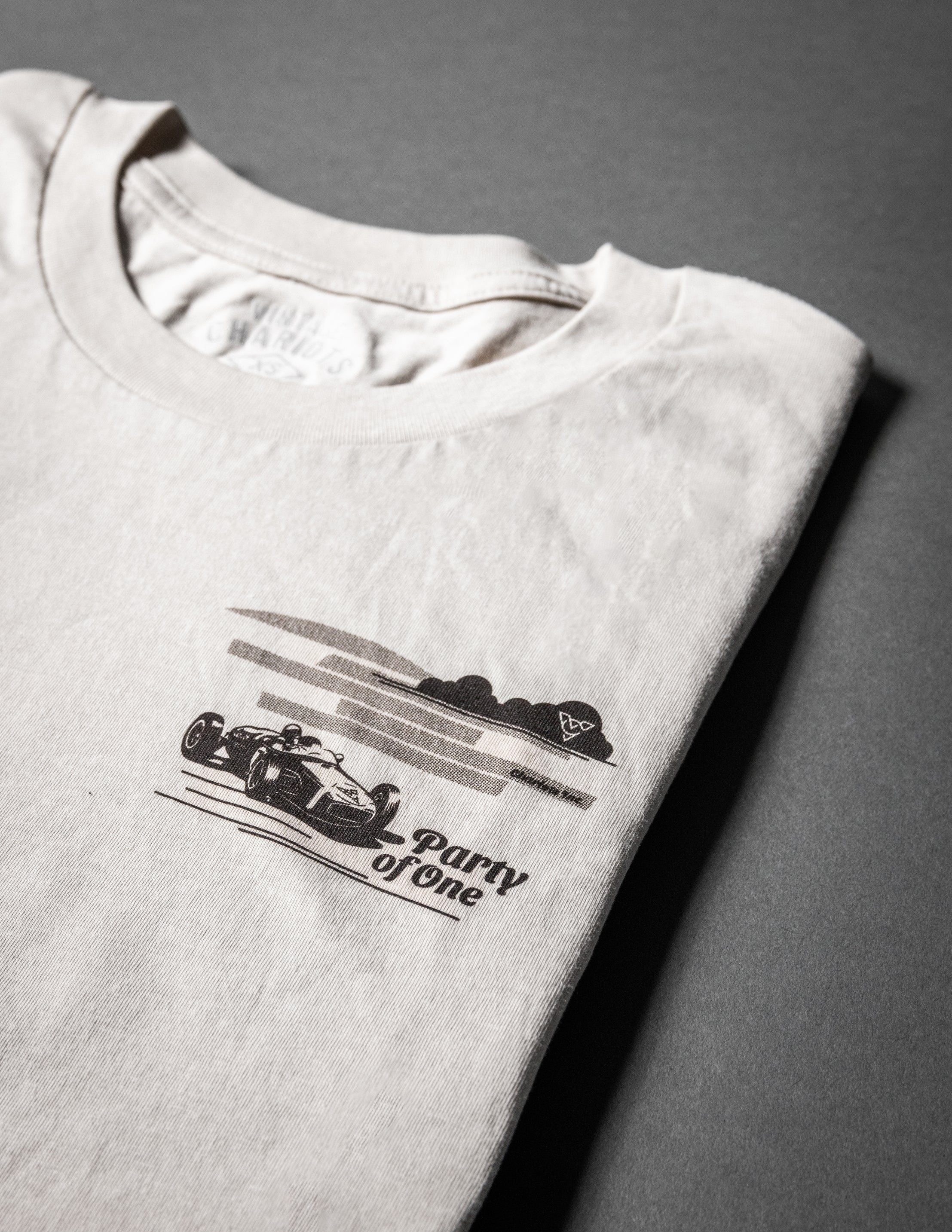 PARTY OF ONE WOMENS BOYFRIEND TEE (Bone)