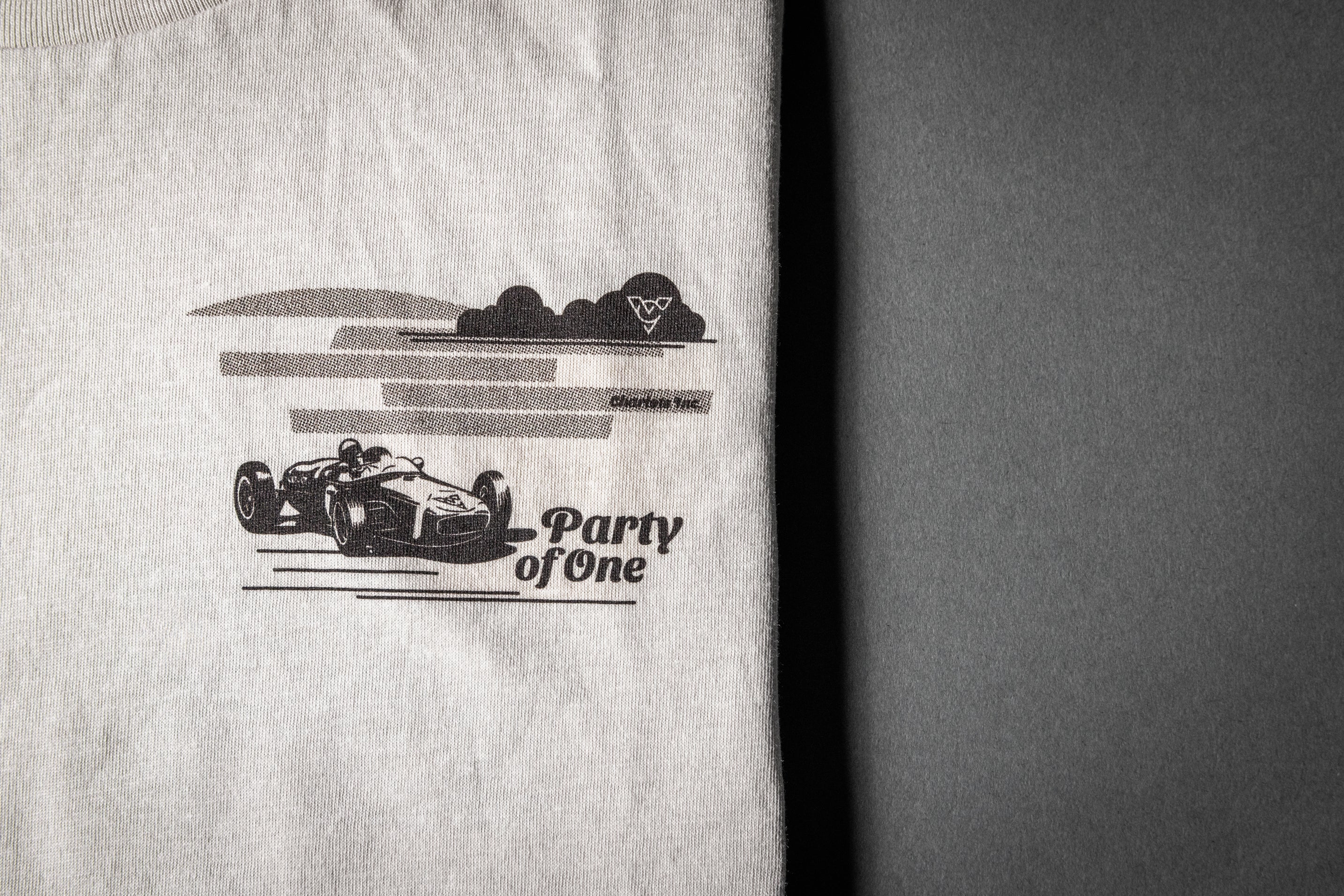 PARTY OF ONE WOMENS BOYFRIEND TEE (Bone)