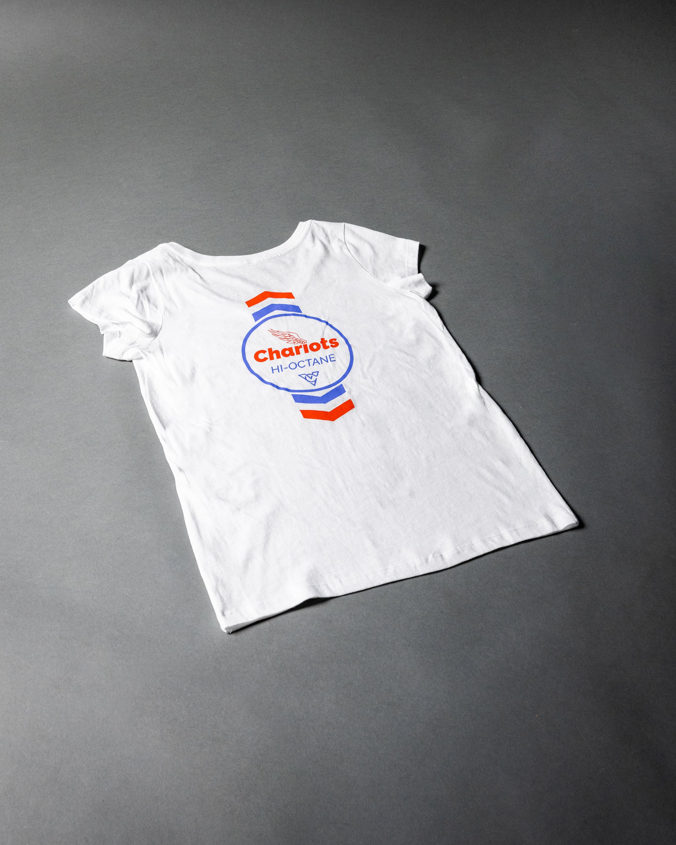 CHEVRON HI OCTANE WOMENS V-NECK TEE (White)