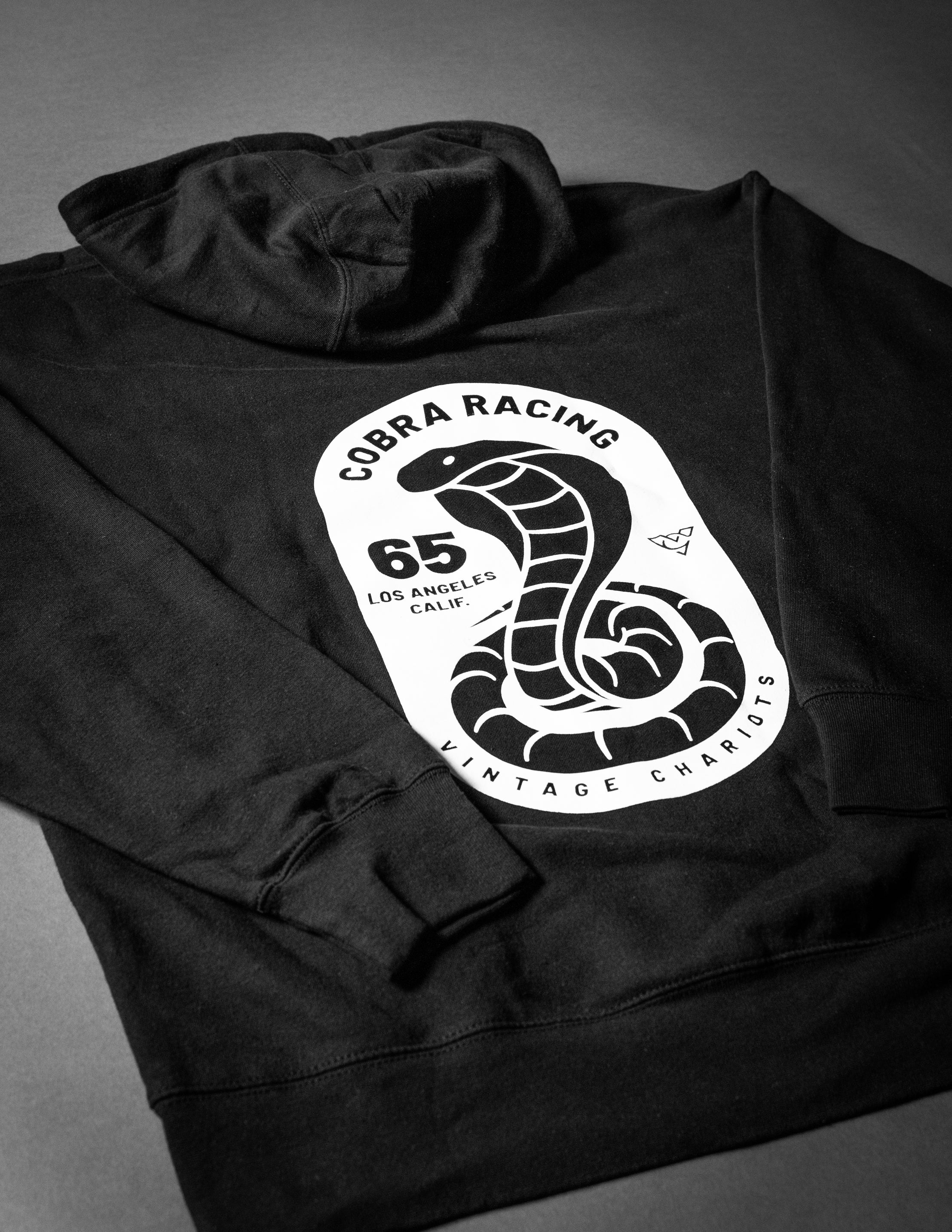 COBRA RACING UNISEX PREMIUM FULL-ZIP HOODIE (Black)