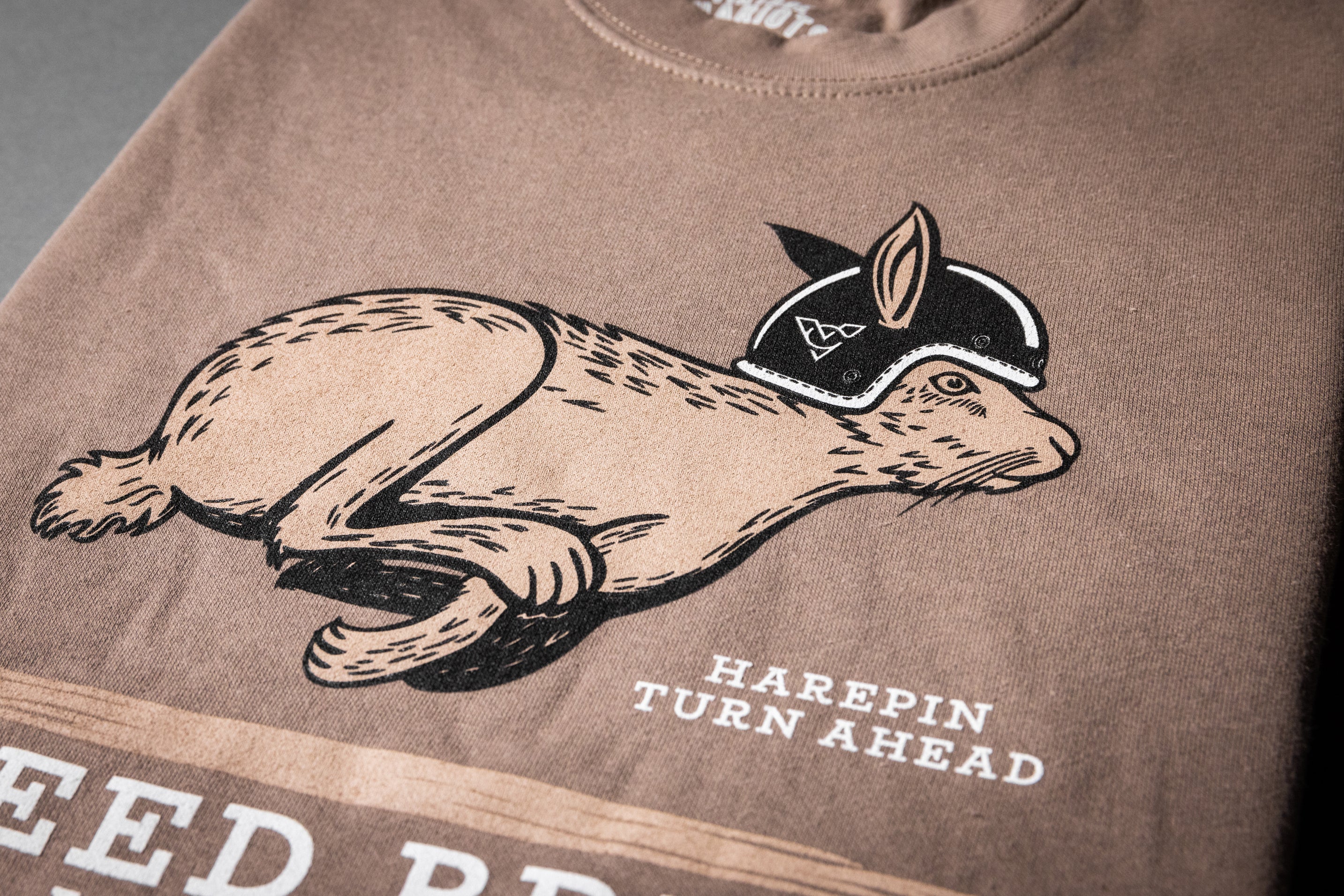 HAREPIN UNISEX PREMIUM CREW NECK SWEATSHIRT (Latte)