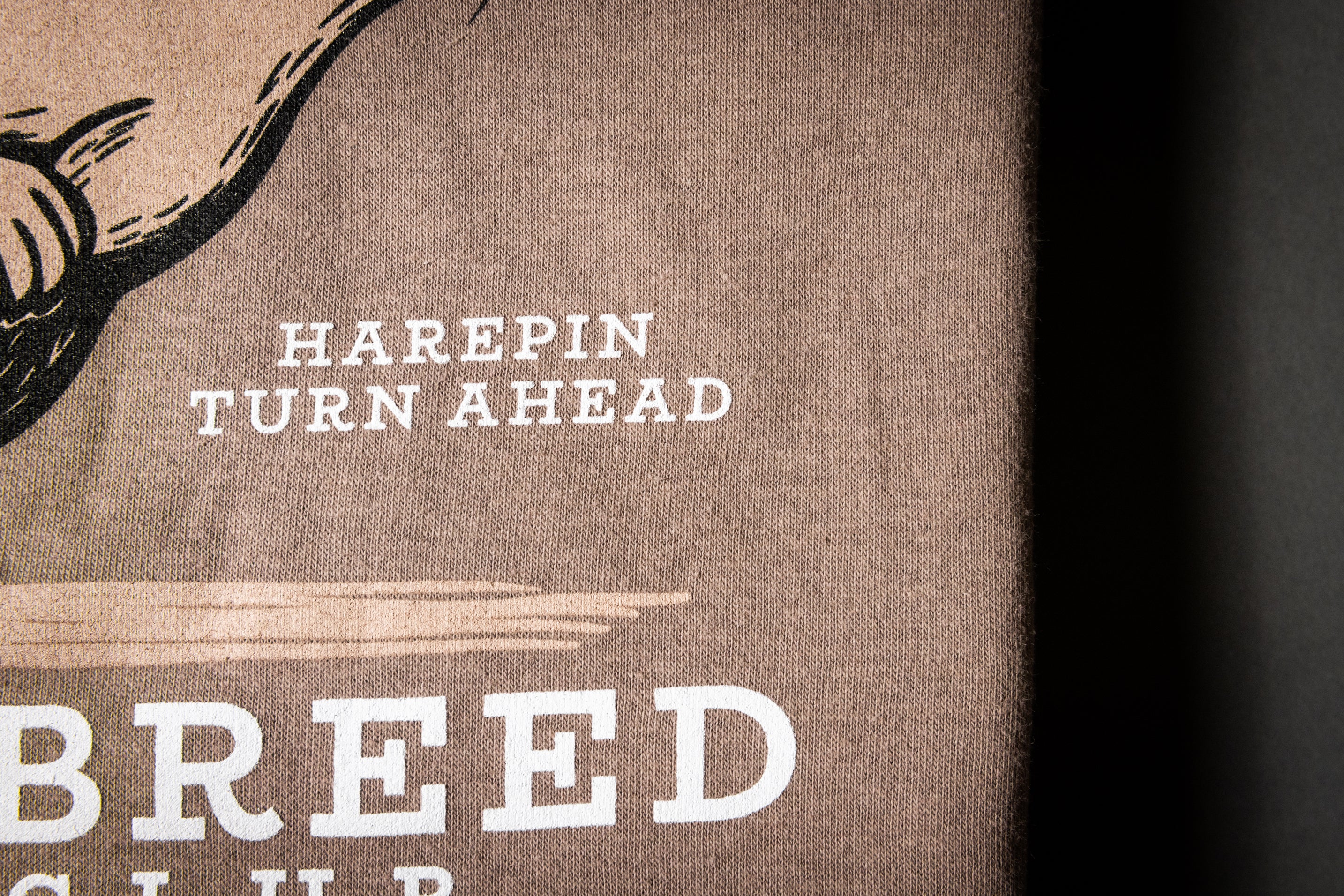 HAREPIN UNISEX PREMIUM CREW NECK SWEATSHIRT (Latte)