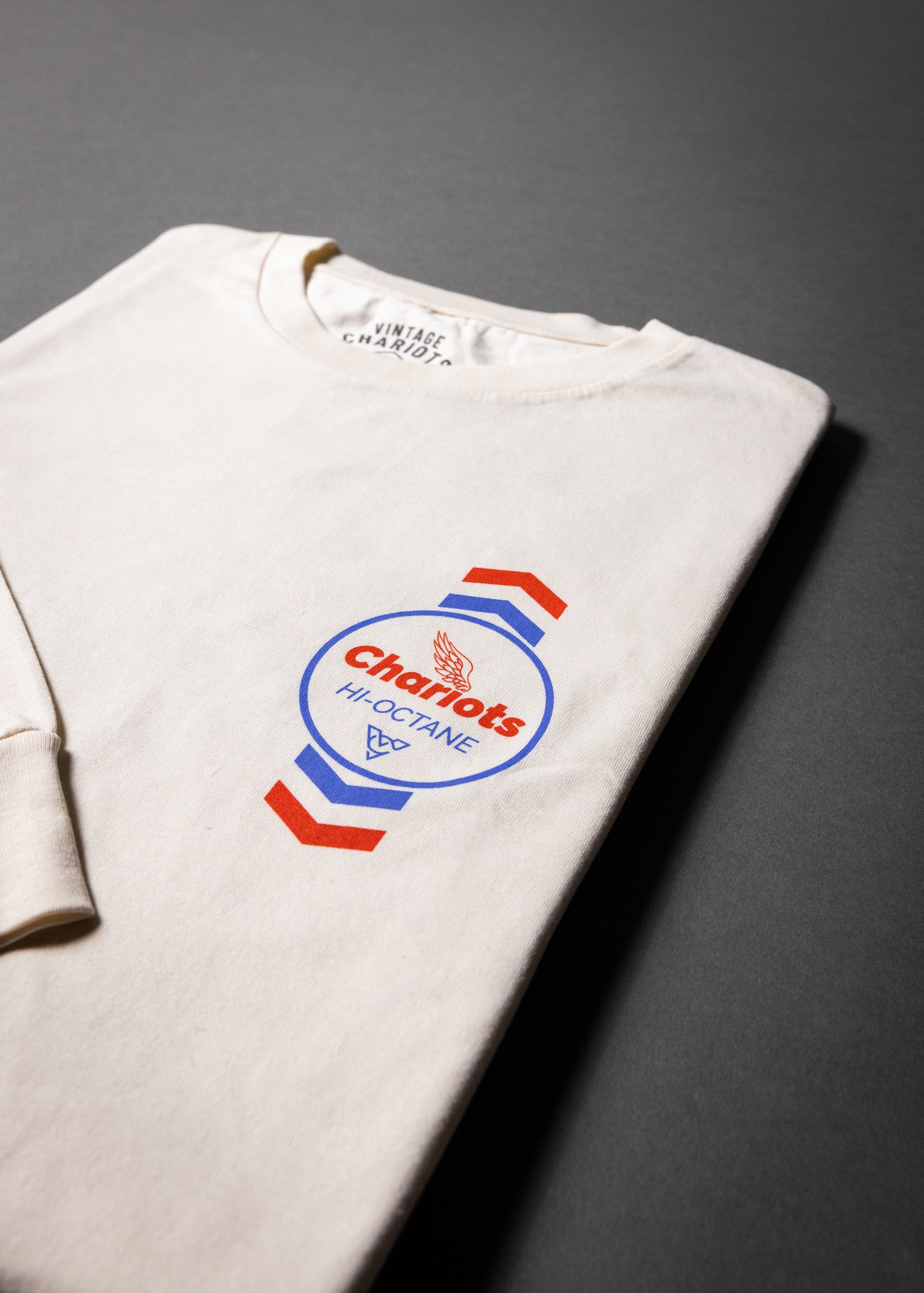 CHEVRON HI OCTANE LONG SLEEVE TEE (Vintage White)