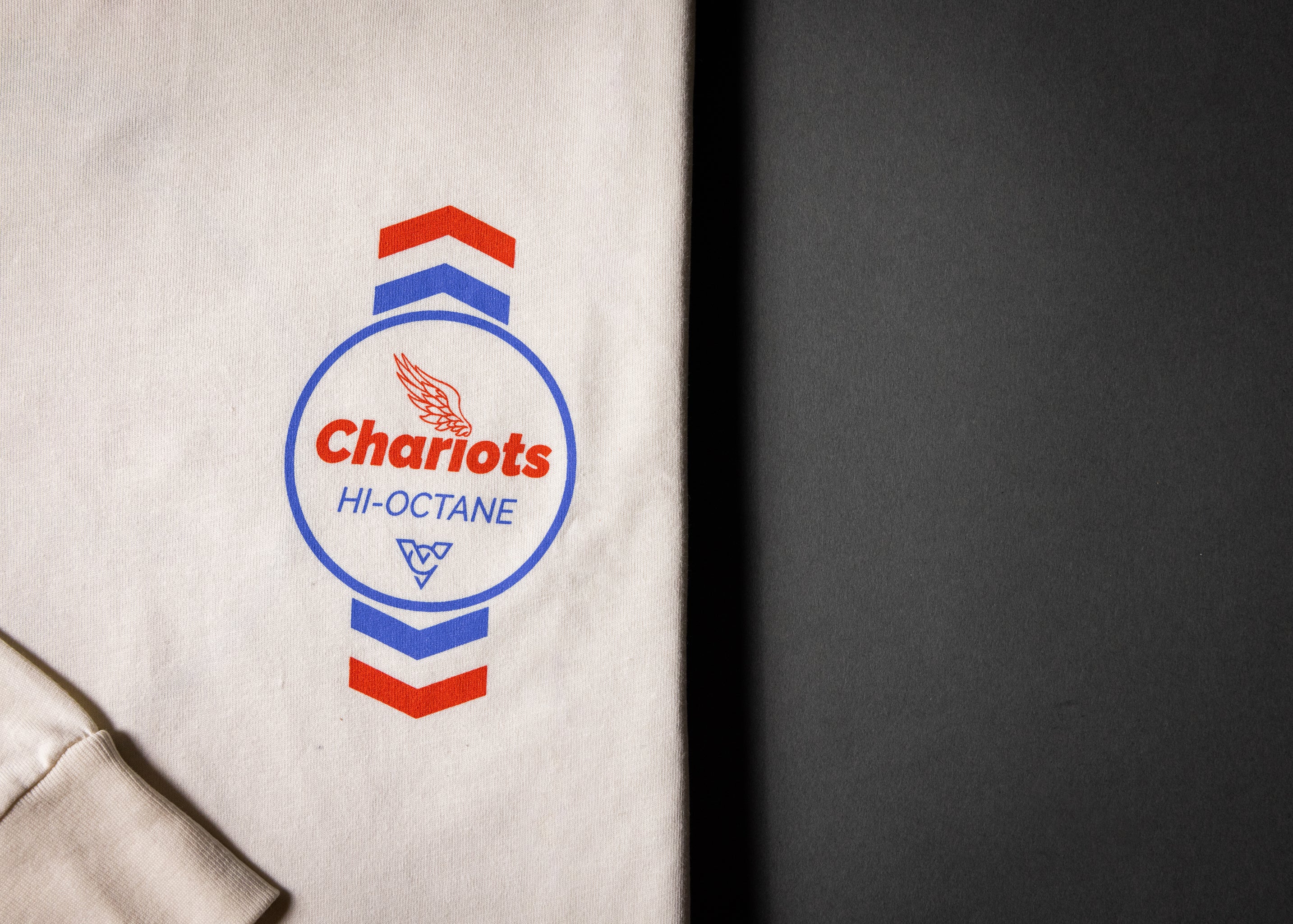 CHEVRON HI OCTANE LONG SLEEVE TEE (Vintage White)