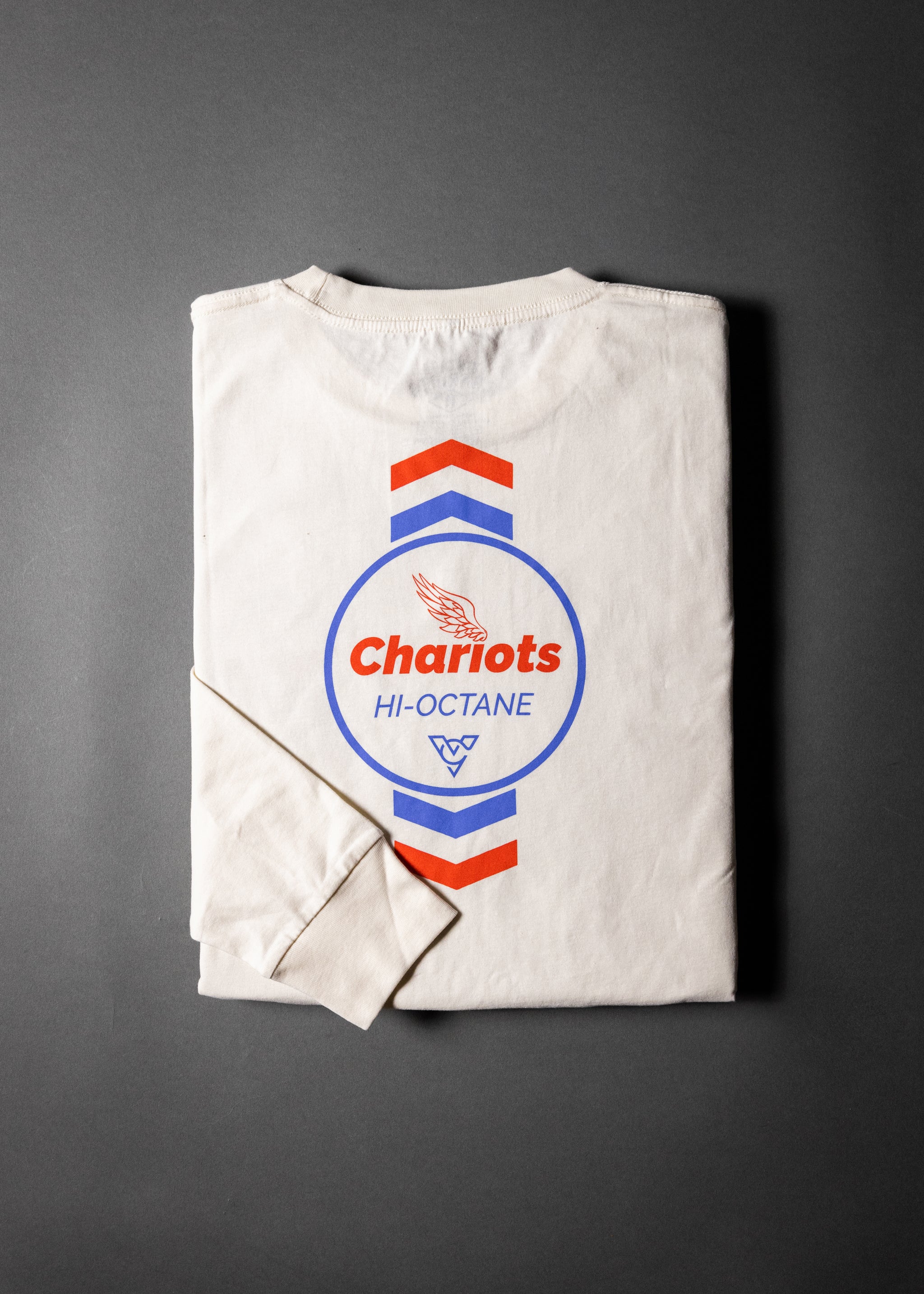 CHEVRON HI OCTANE LONG SLEEVE TEE (Vintage White)