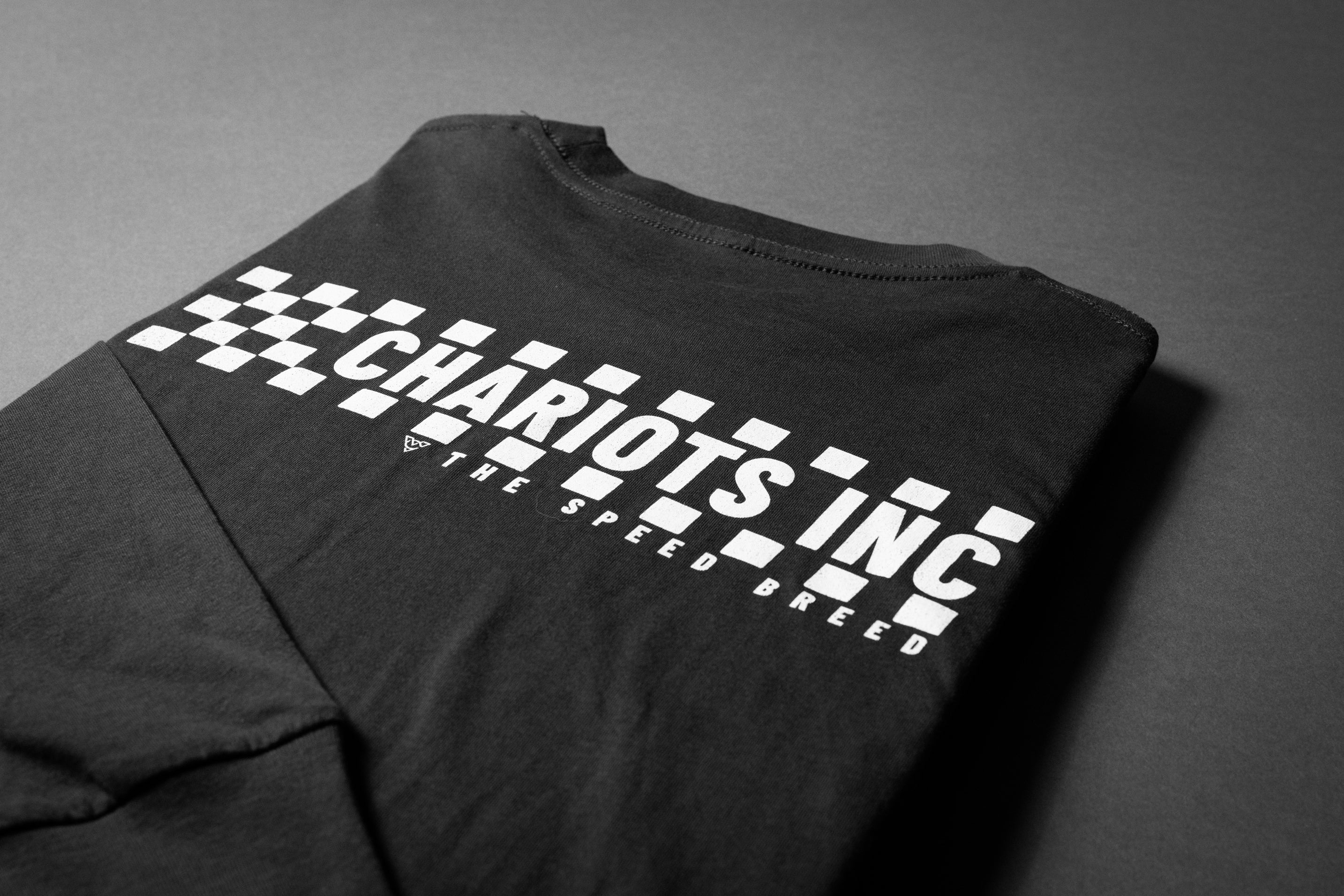CHECKERED FLAG LONG SLEEVE TEE (Vintage Black)